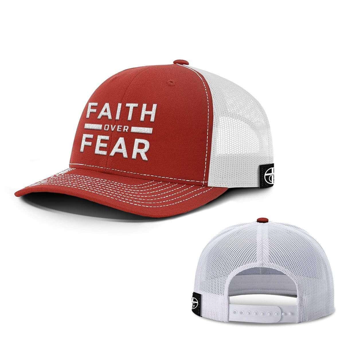 Faith Christian Trucker Hat for Men | Fact Goods One-Size / Red