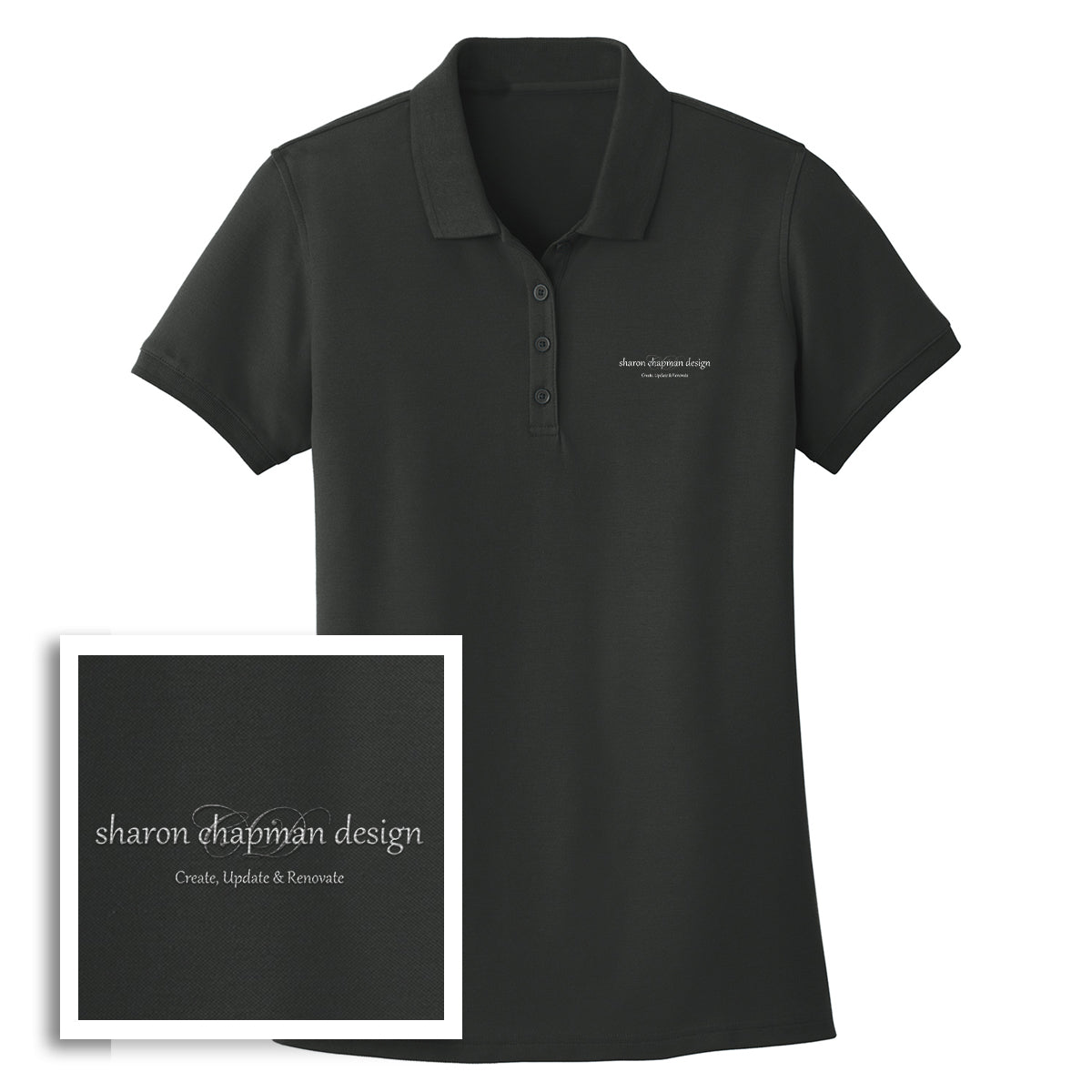 Custom Sharon Chapman Design Women's Performance Polo Shirt