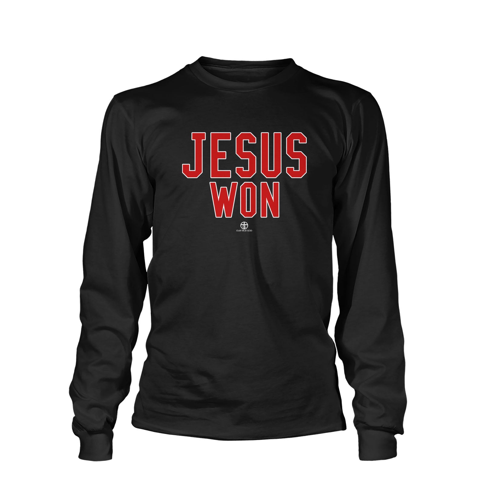 Jesus Won Long Sleeve T-Shirt (Front and Back)