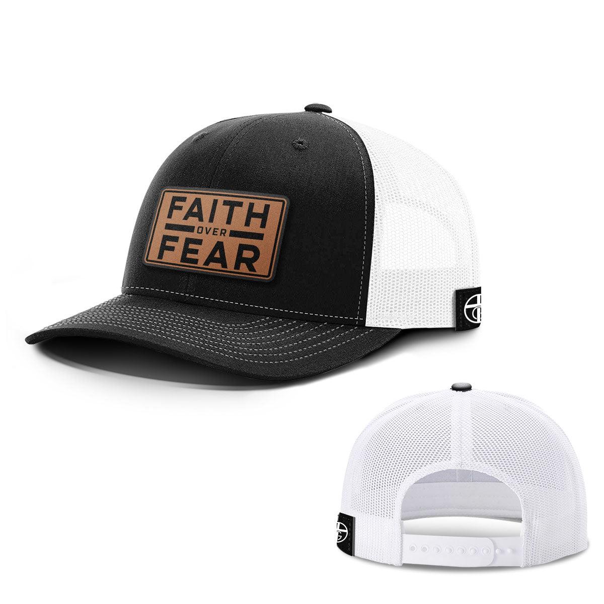 Faith Over Fear Leather Patch Hats - Our True God