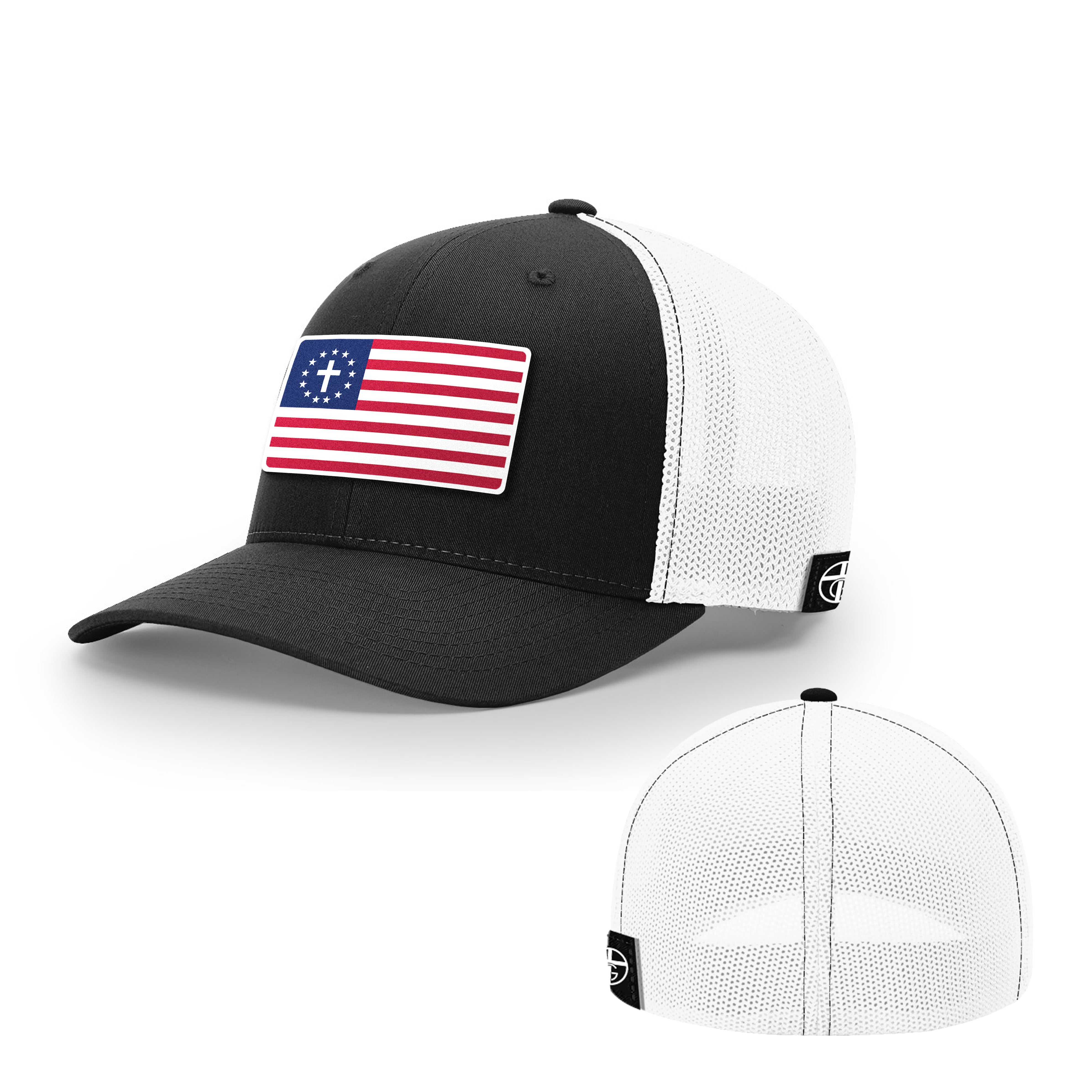 One Nation Under God Patch Hats