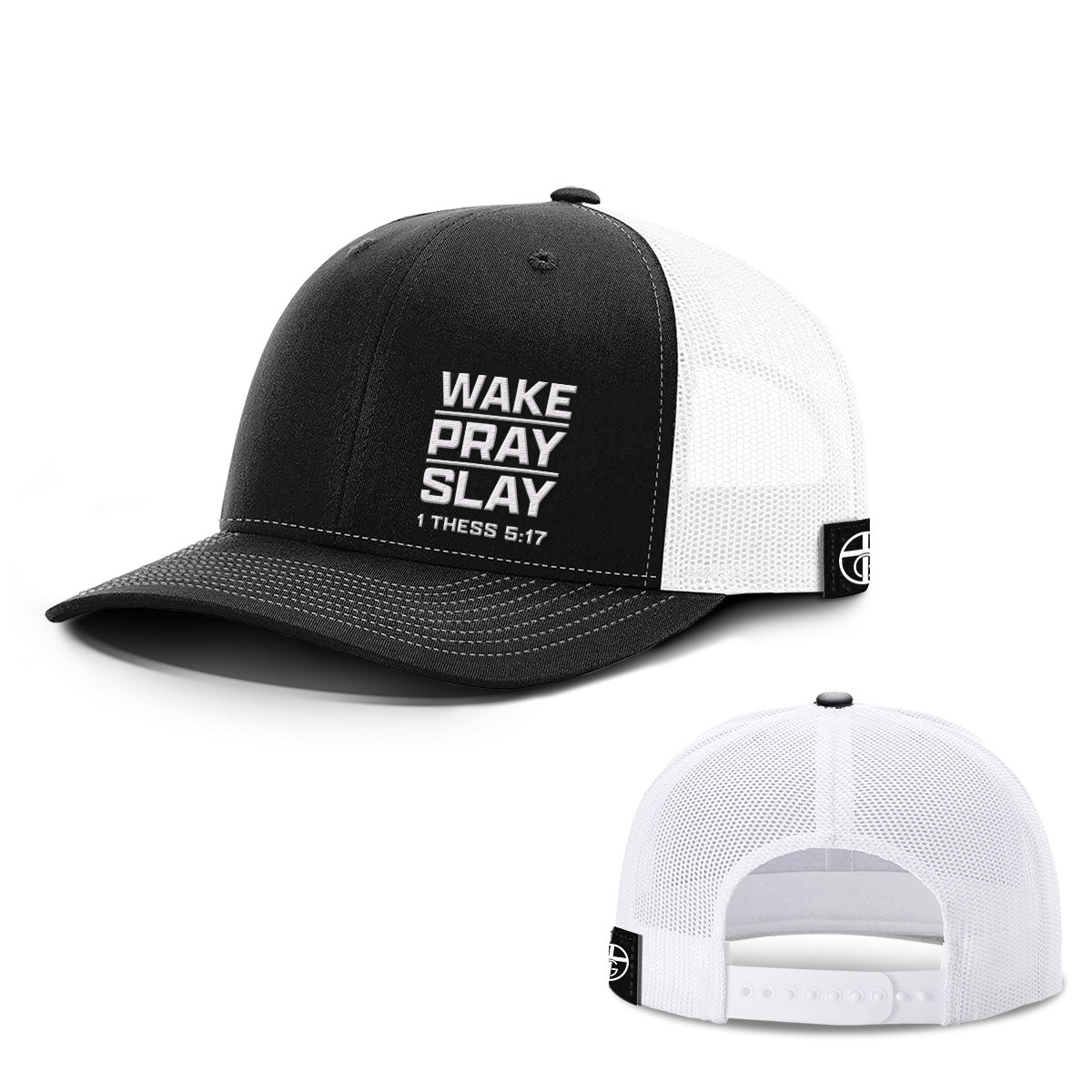 Wake Pray Slay Lower Left Hats