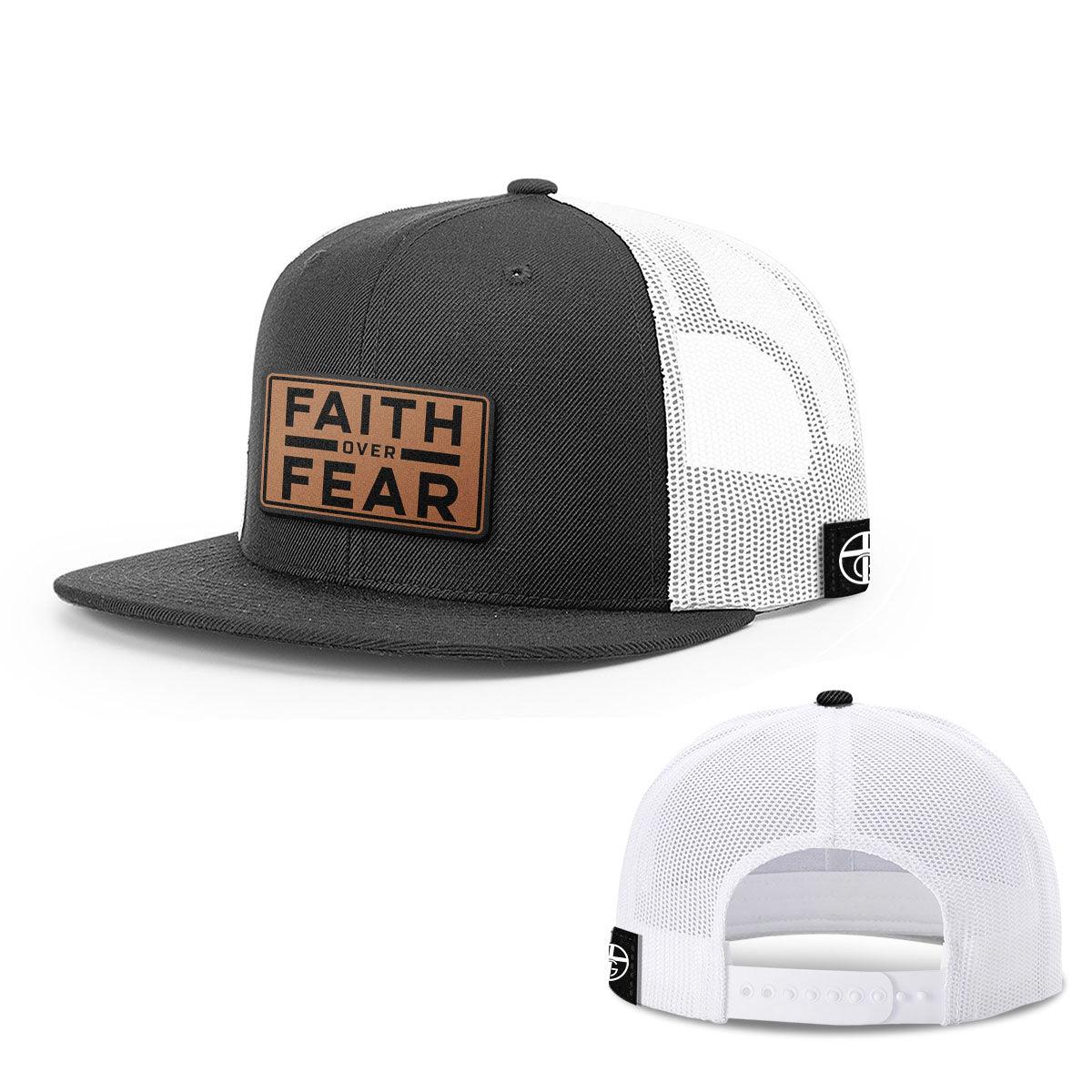 Faith Over Fear Leather Patch Hats - Our True God