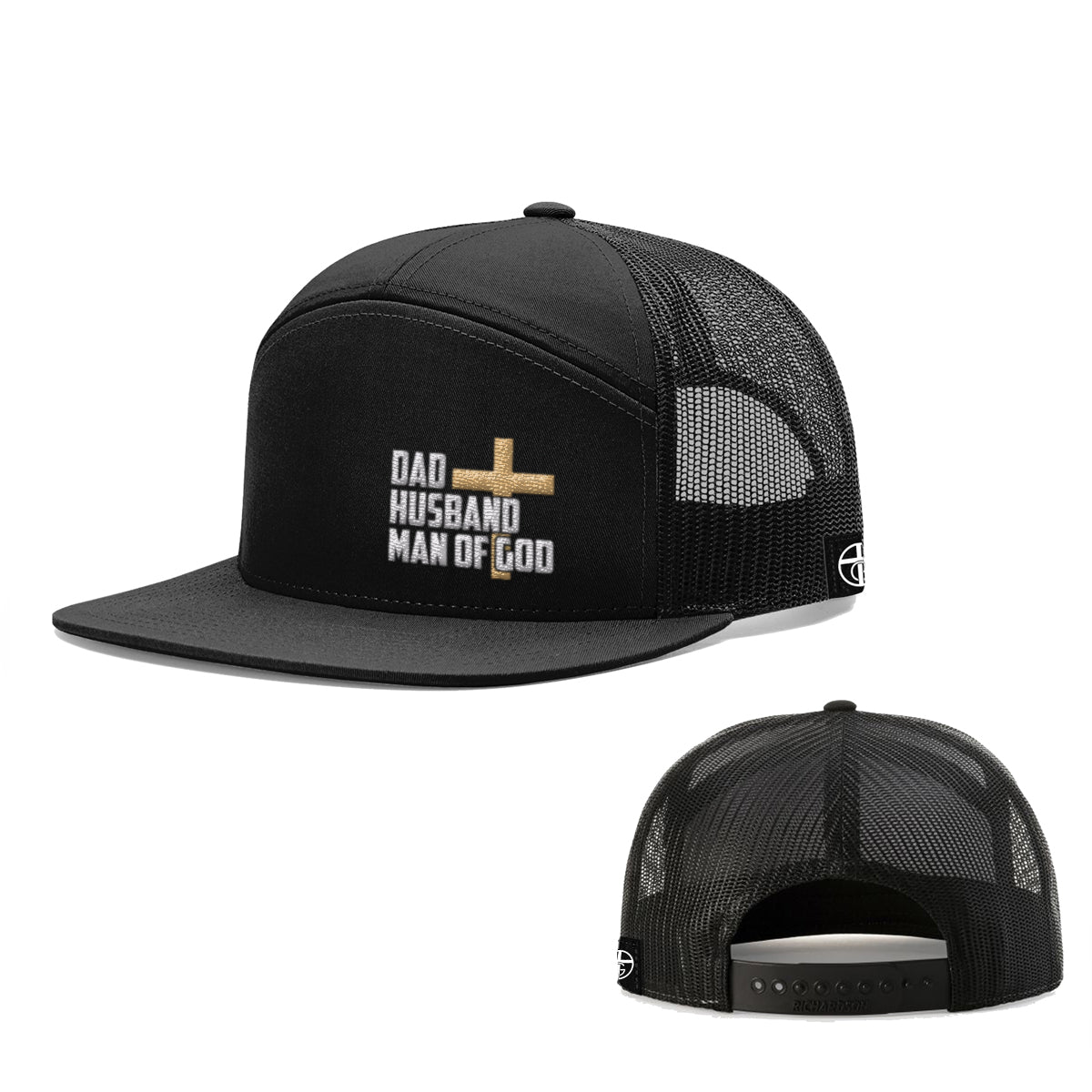 Dad, Husband, Man of God 7 Panel Hats