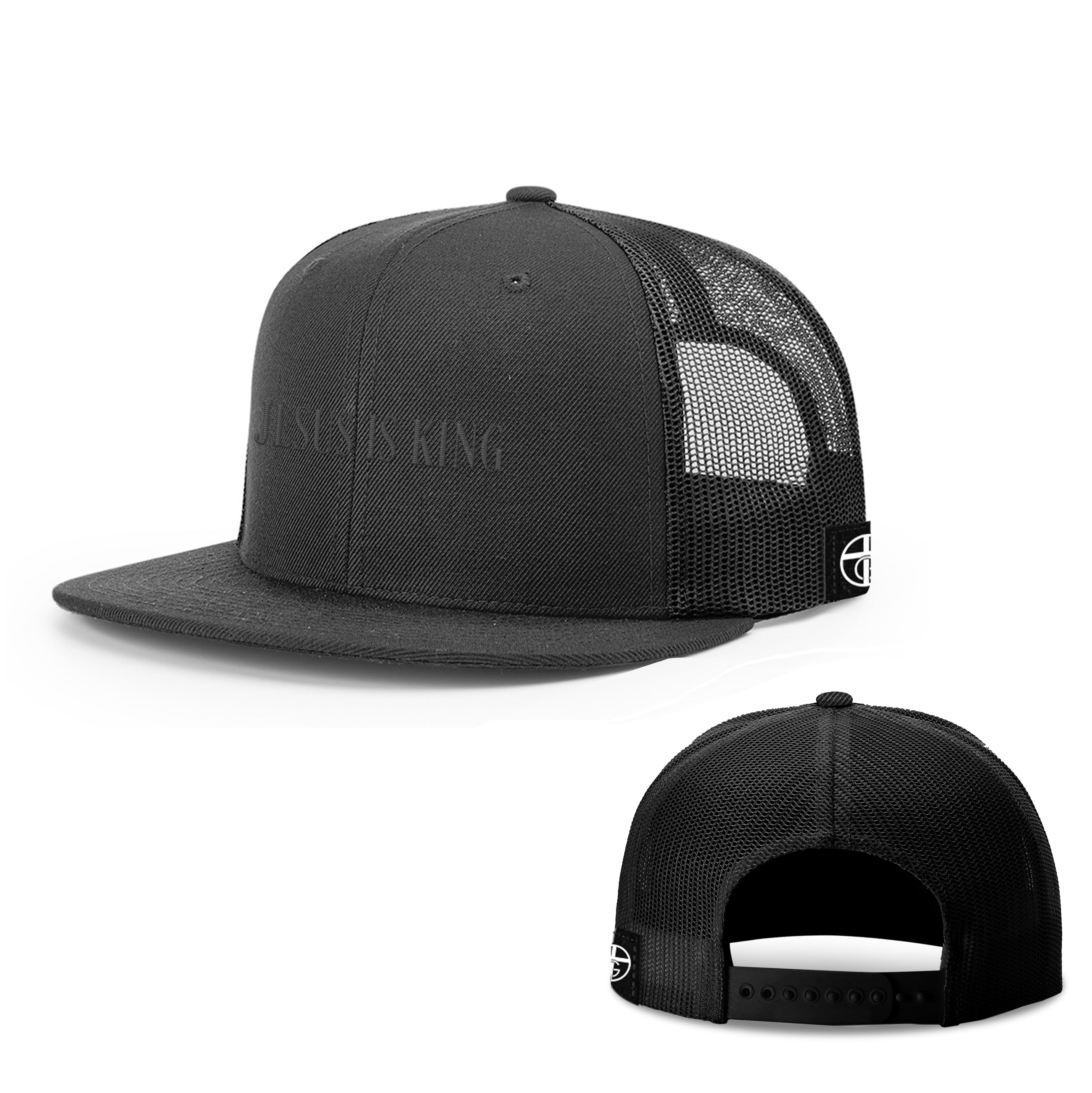 Jesus Is King Blackout Version Hats