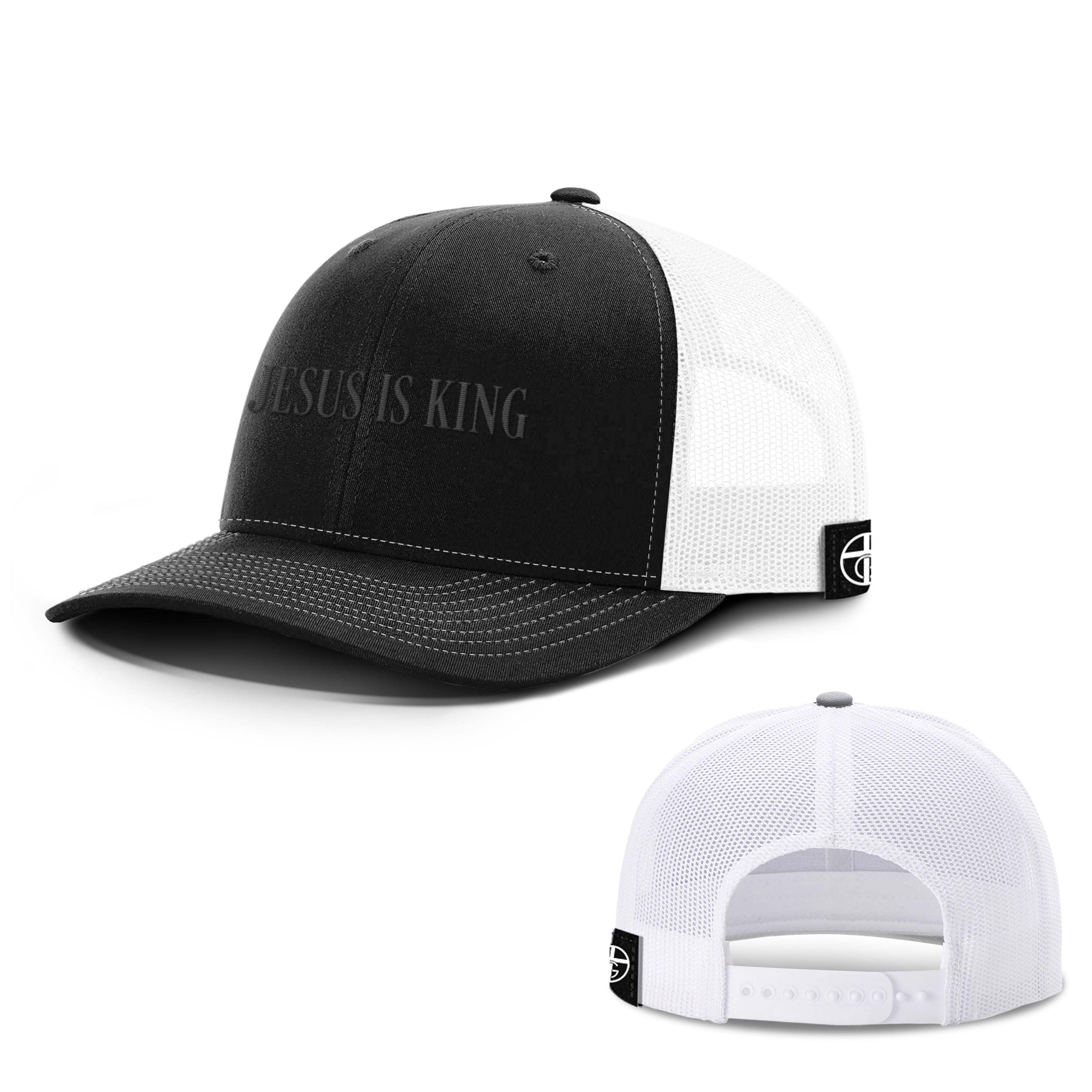 Jesus Is King Blackout Version Hats