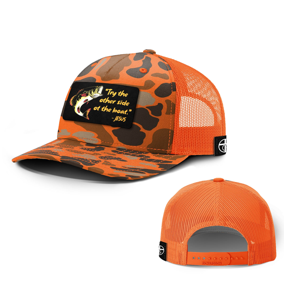 Try The Other Side Of The Boat Patch Hunting Hats