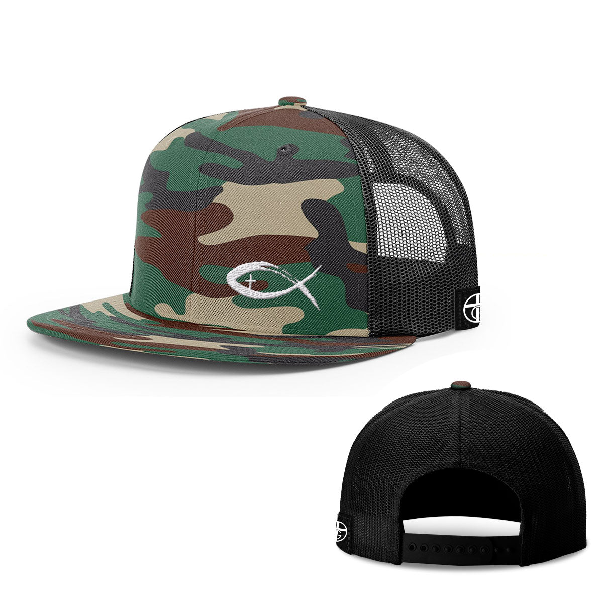 Jesus Fish V2 Lower Left Hats