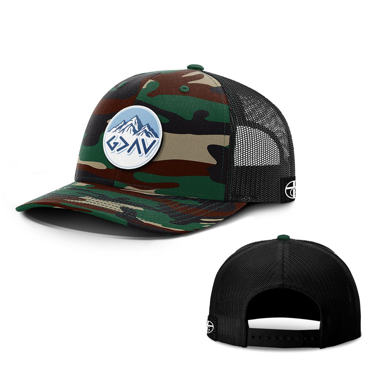 God Is Greater Than The Highs And Lows Mountain Patch Hats - Our True God