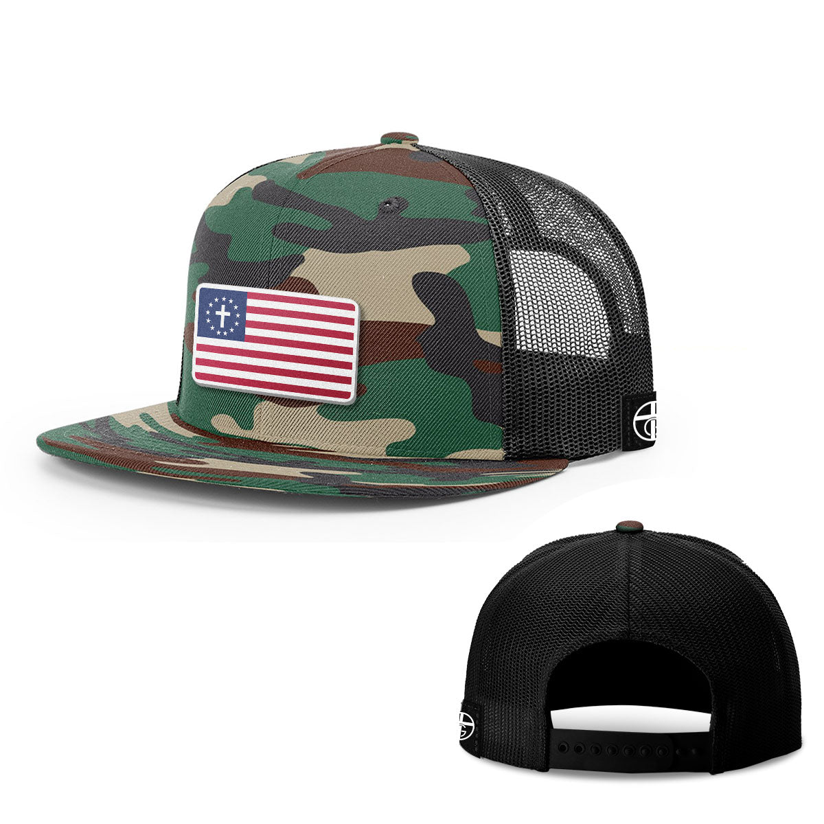 One Nation Under God Patch Hats