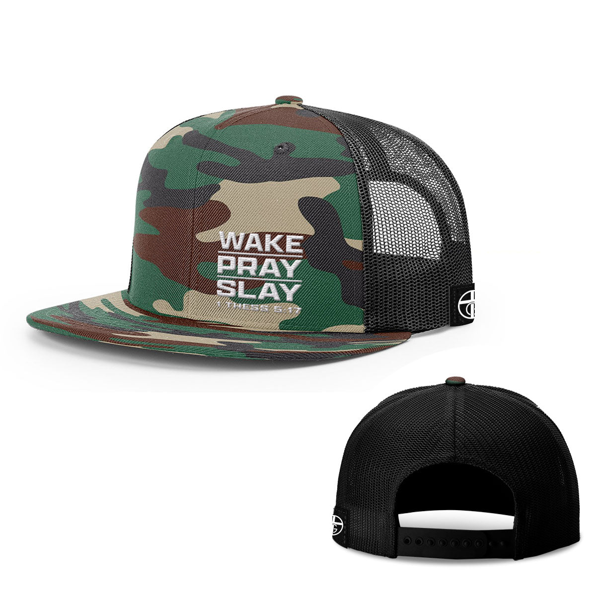 Wake Pray Slay Lower Left Hats