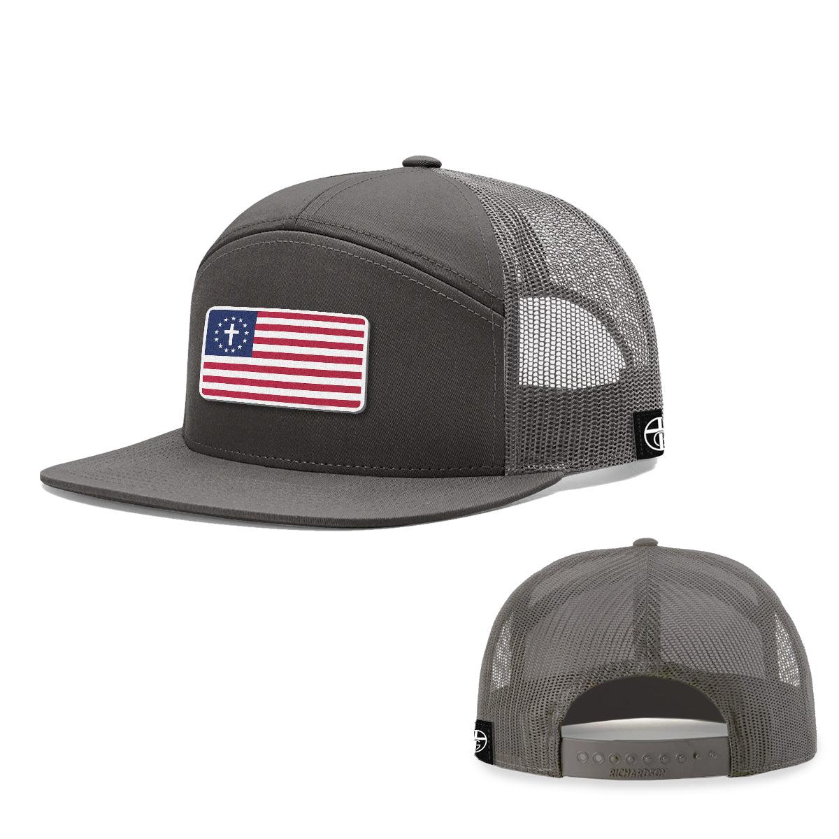 One Nation Under God Patch 7 Panel Hats - Our True God