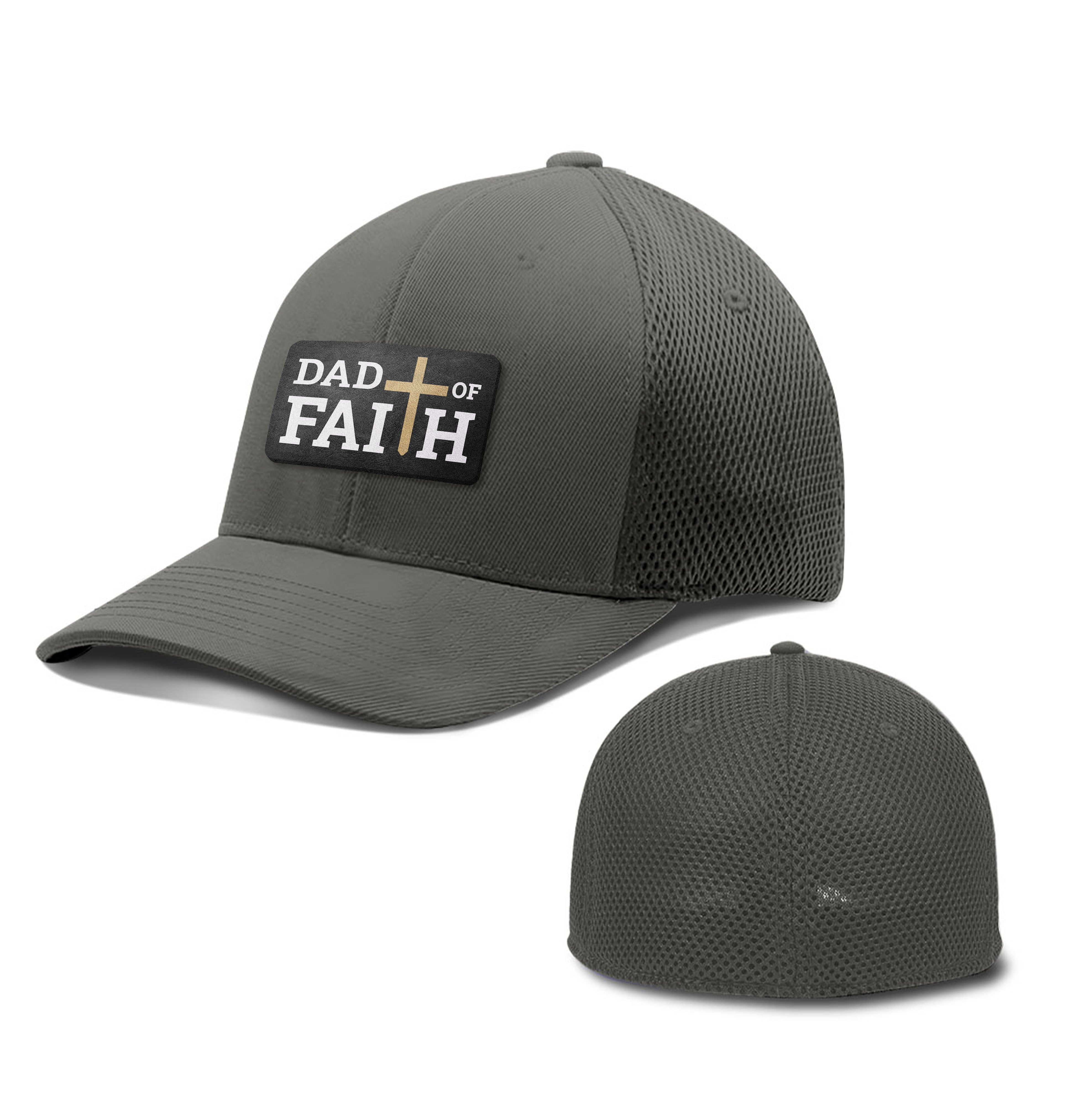 Dad Of Faith Patch Hats