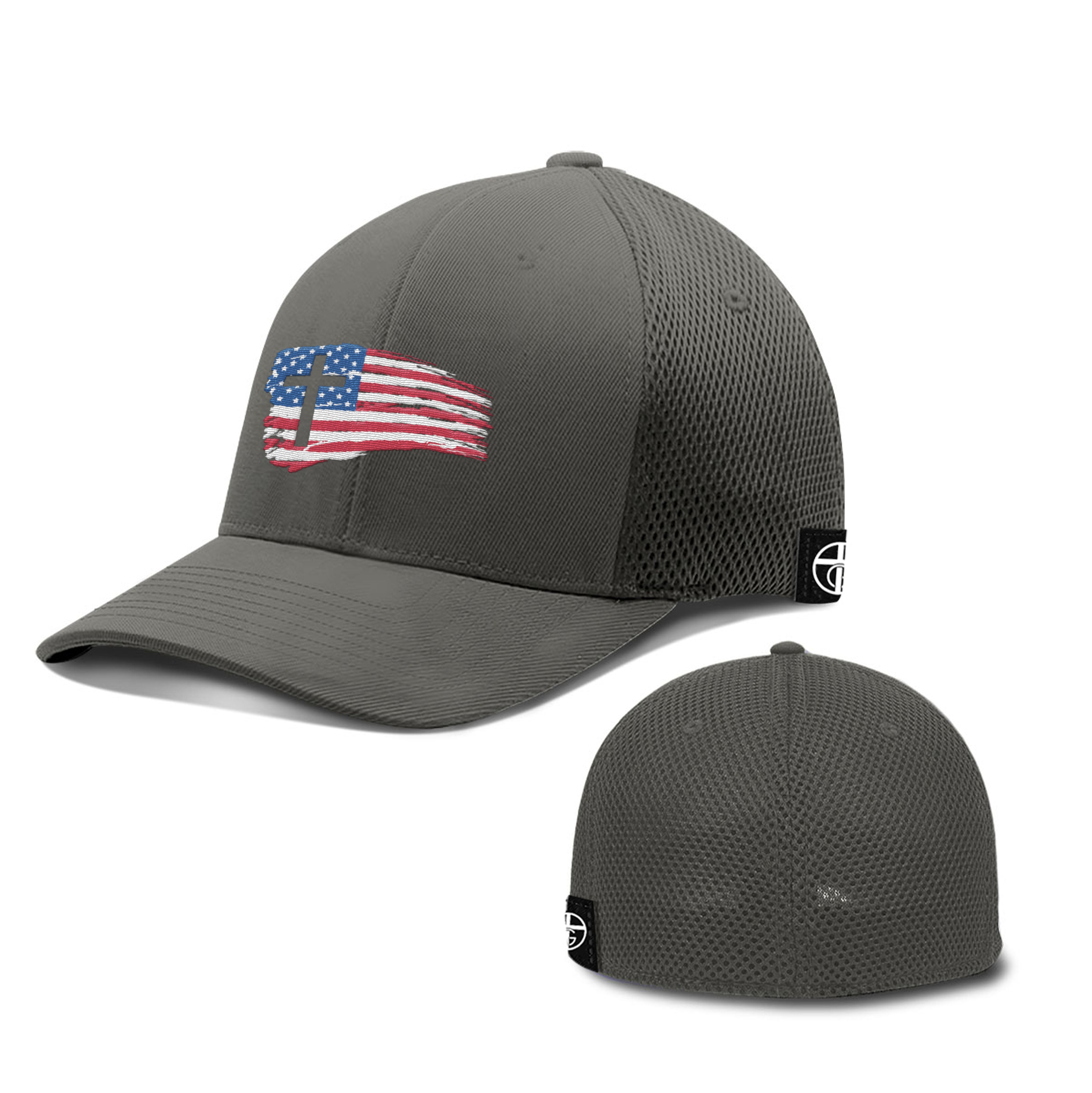 Tattered USA Flag Hats