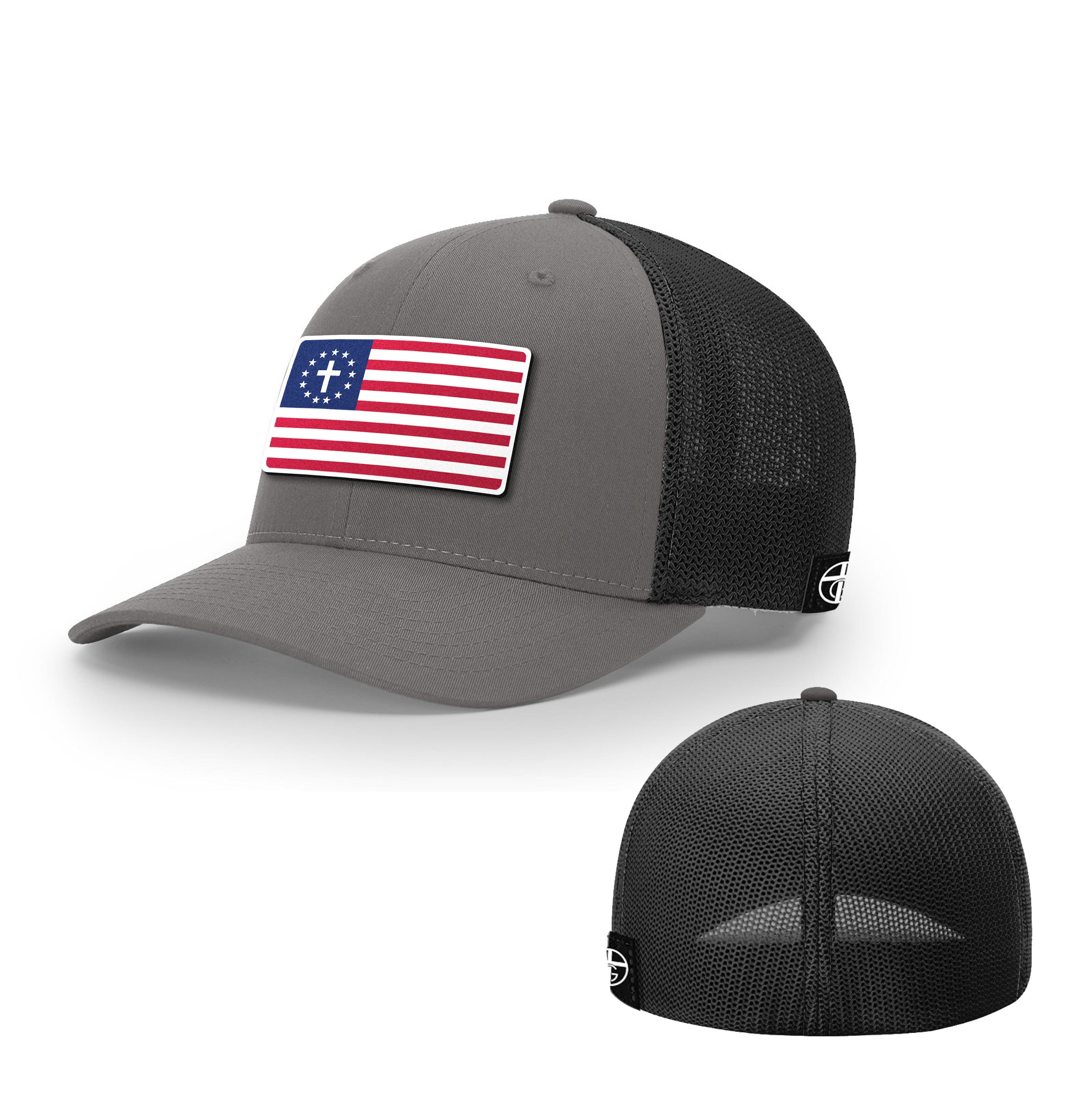 One Nation Under God Patch Hats