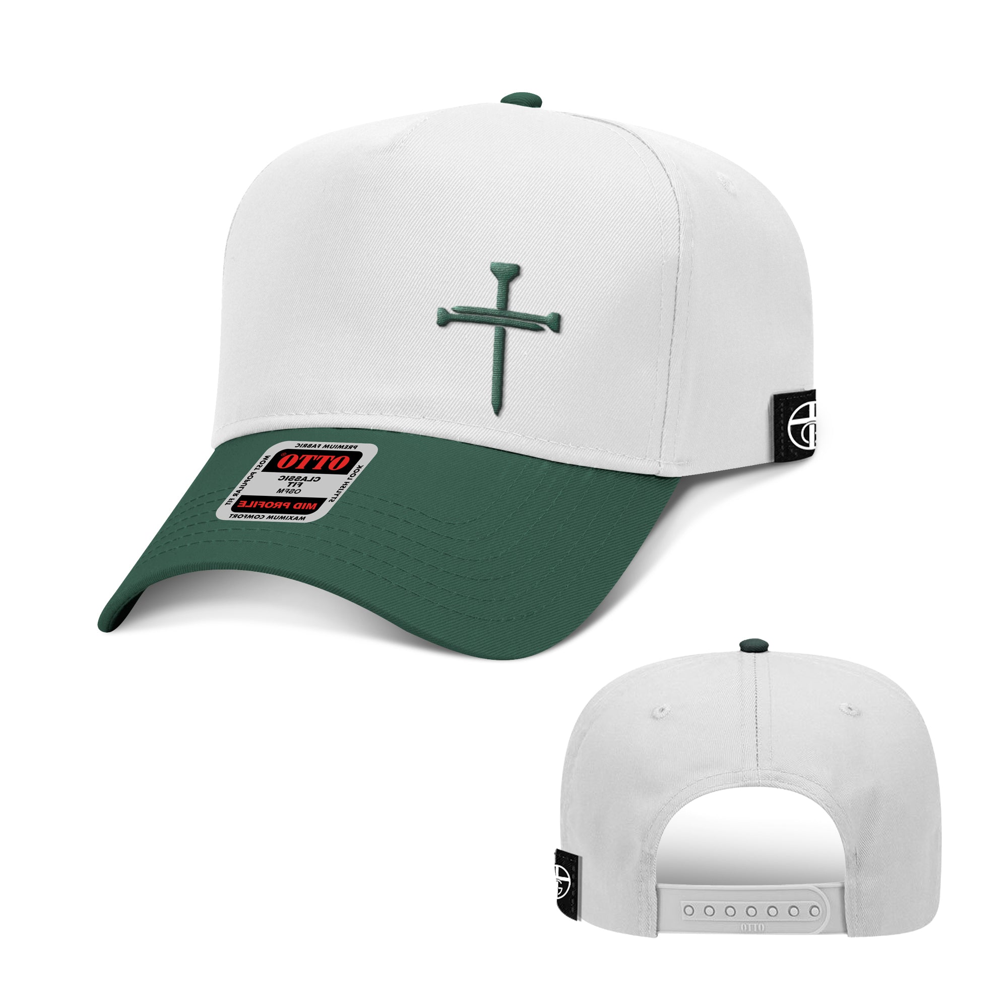 Nail Cross Lower Left Baseball Hats