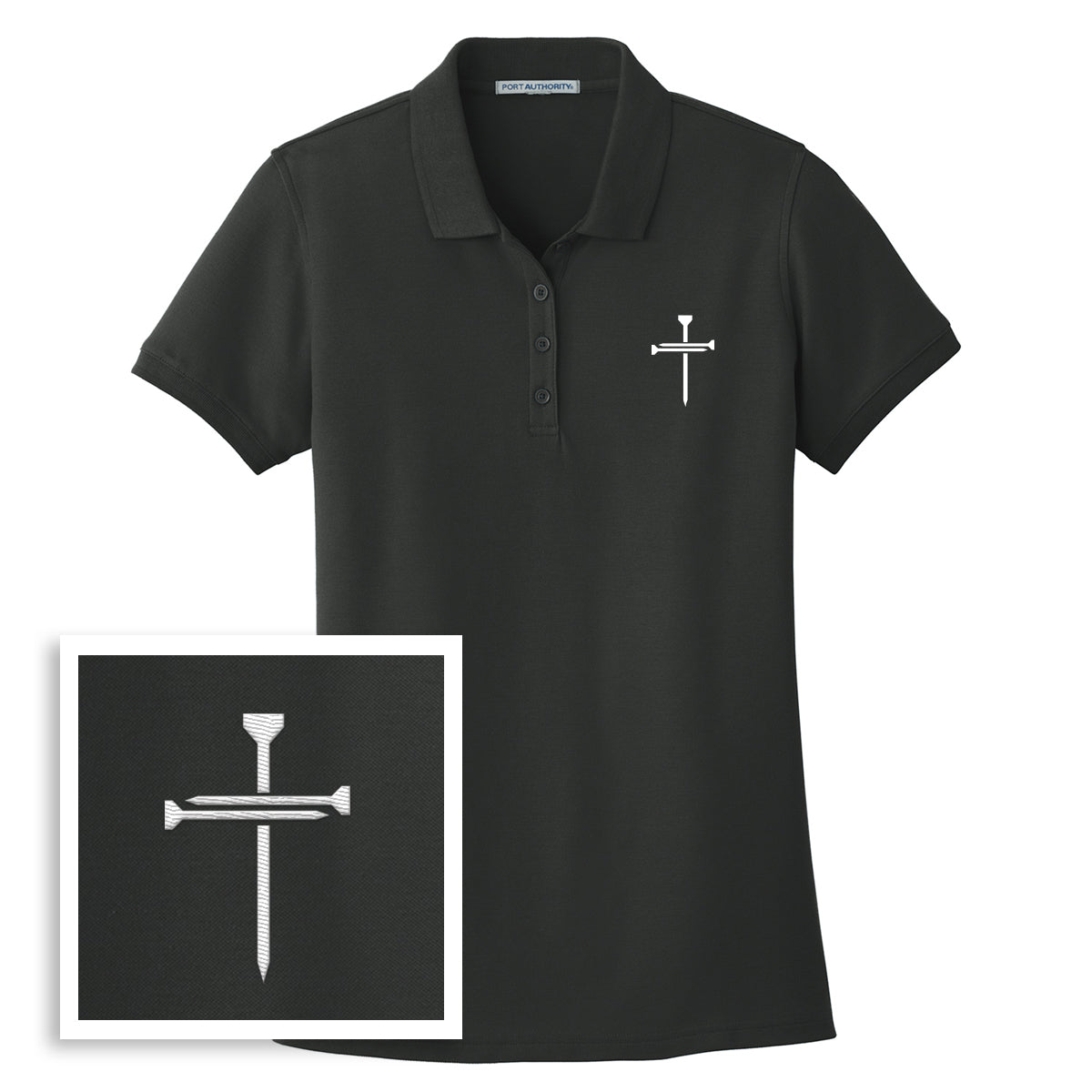 Nail Cross Ladies Polo