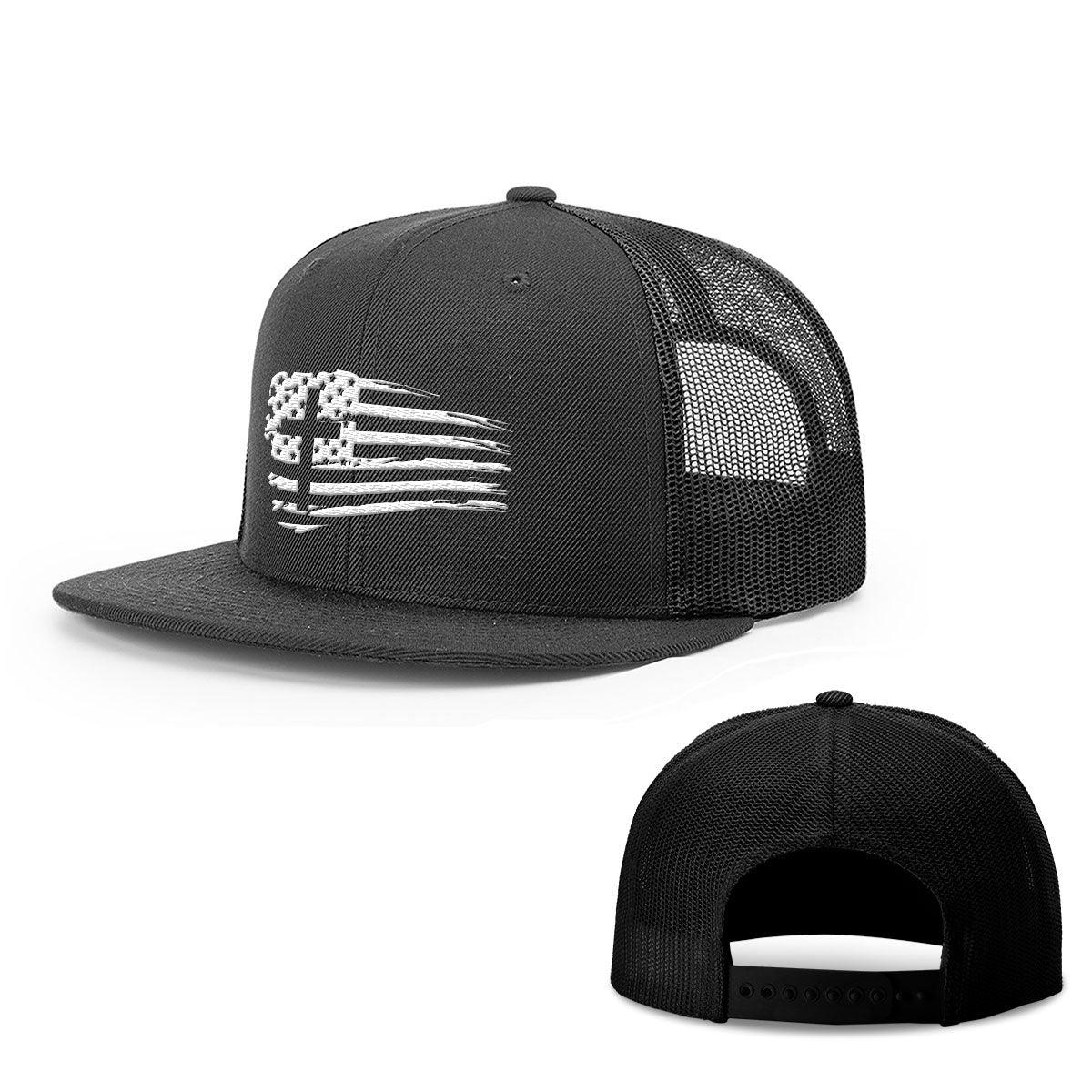 Tattered Flag Cross Hats - Our True God