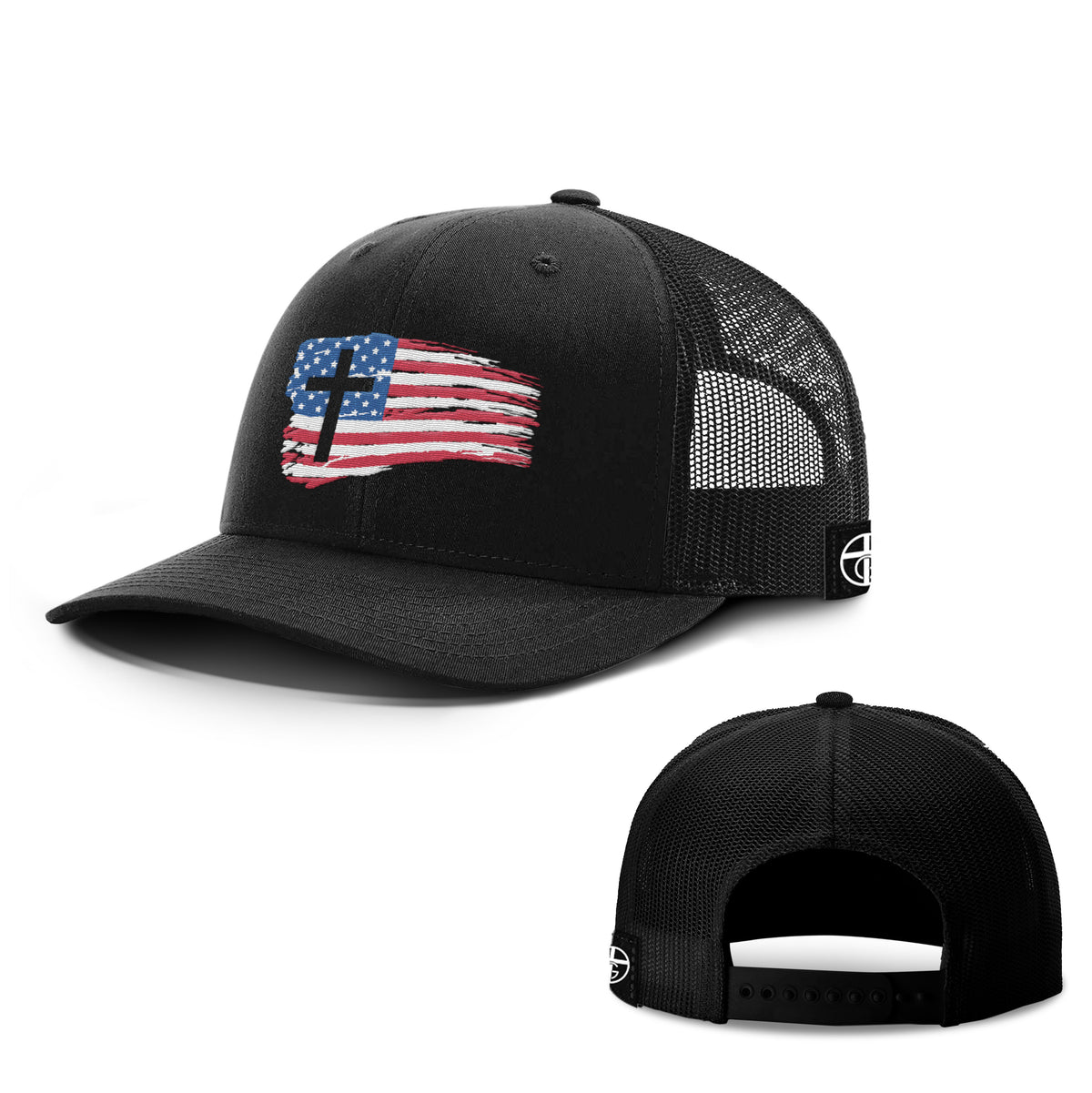 Tattered USA Flag Hats