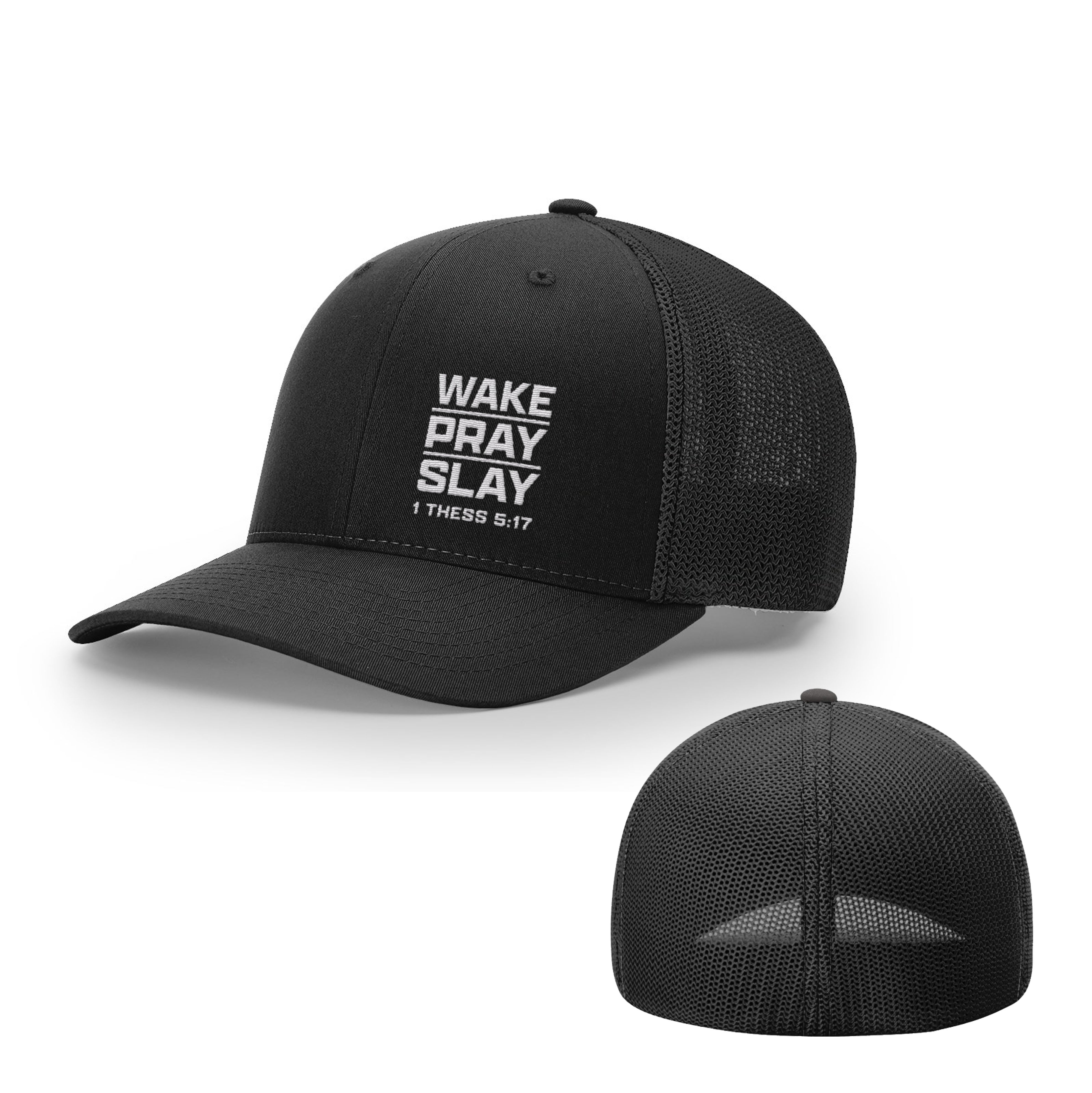 Wake Pray Slay Lower Left Hats