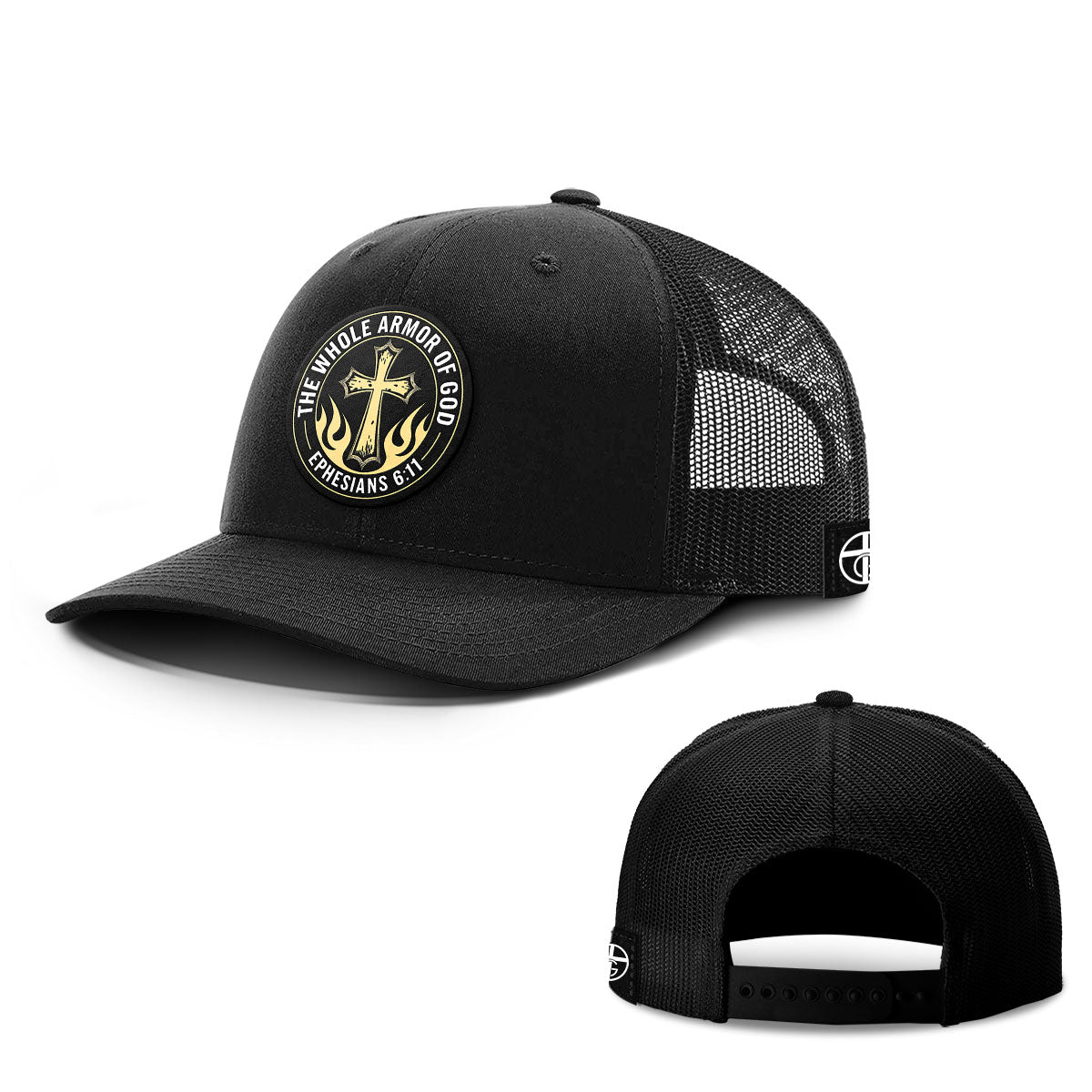 The Whole Armor Of God Circle Patch Hats