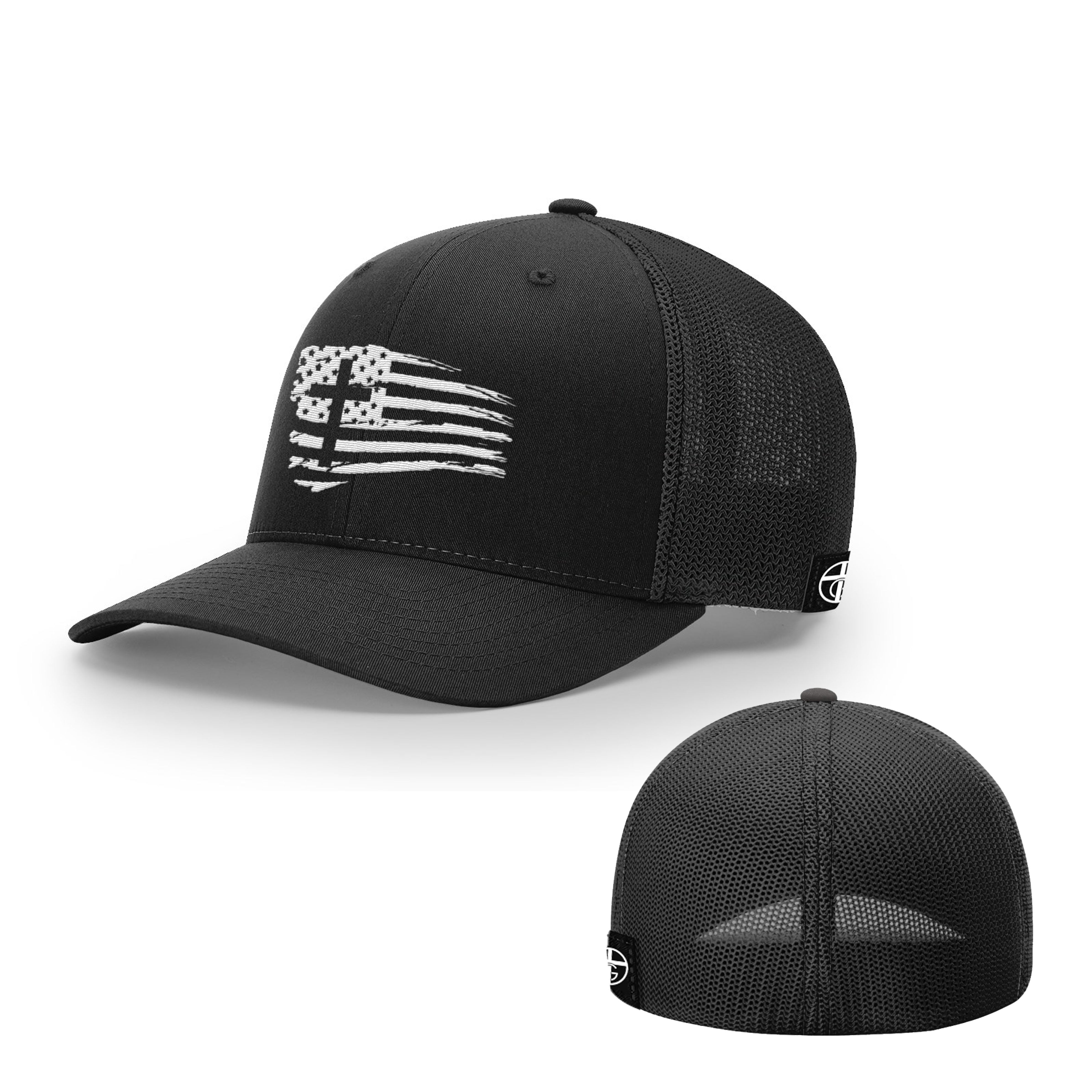 Tattered Flag Cross Hats