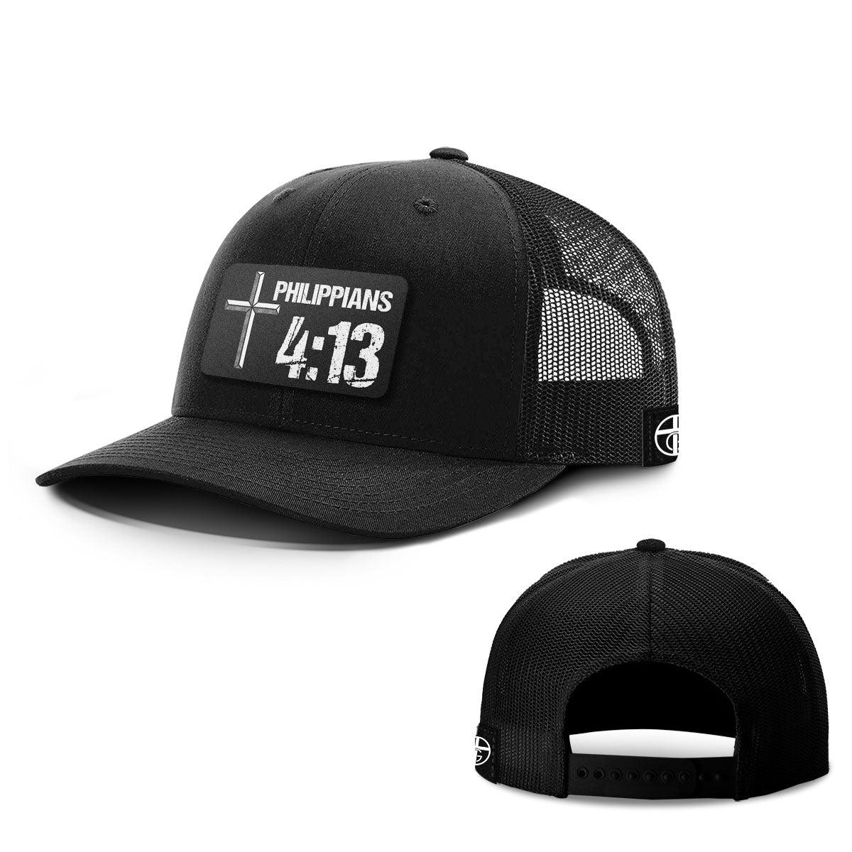 Philippians 4:13 Patch Hats - Our True God