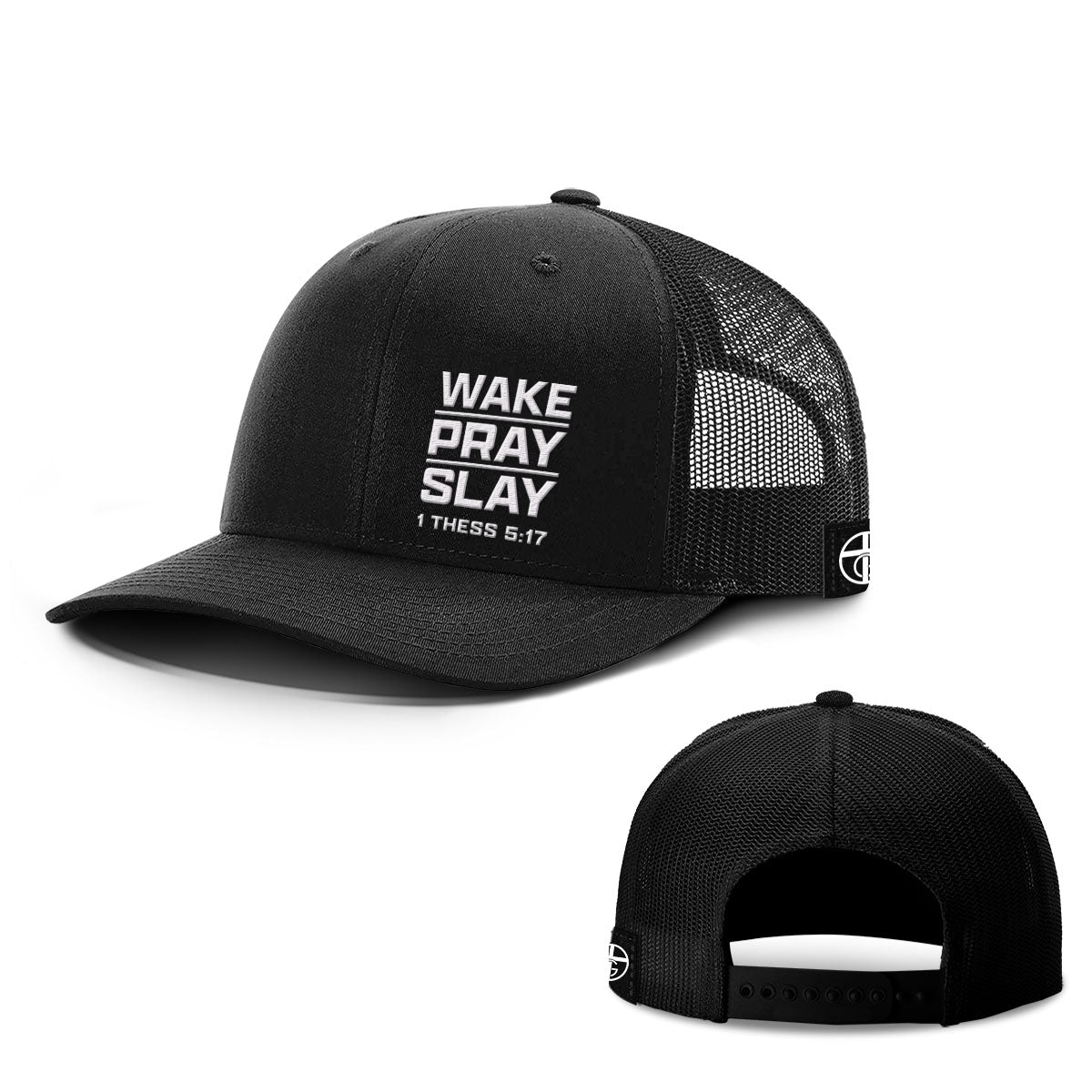 Wake Pray Slay Lower Left Hats