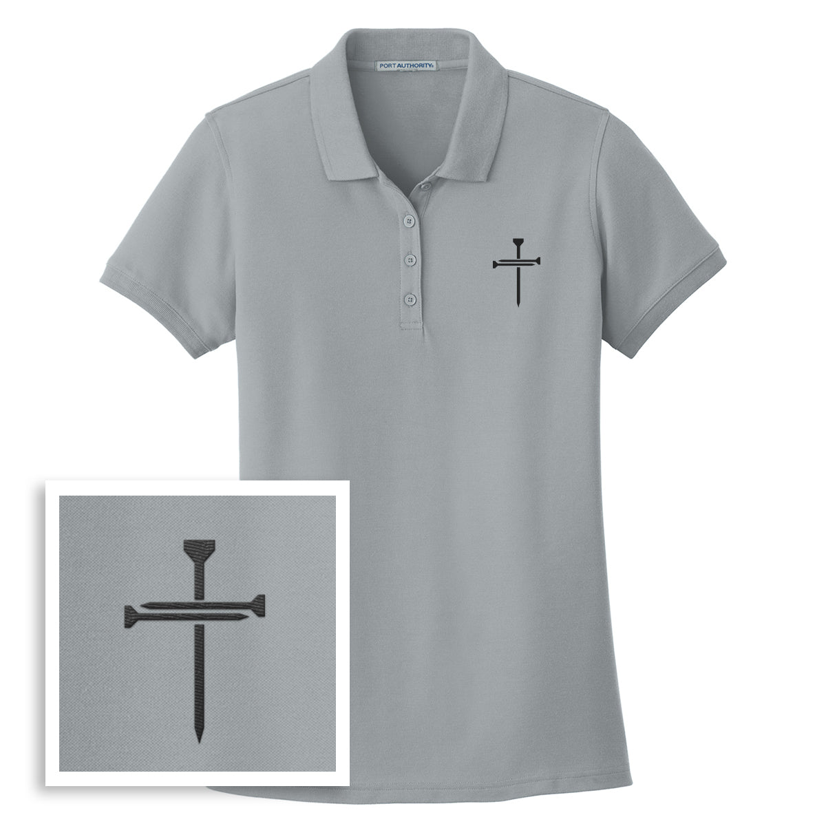 Nail Cross Ladies Polo