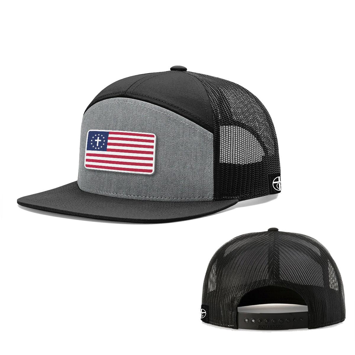 One Nation Under God Patch 7 Panel Hats - Our True God