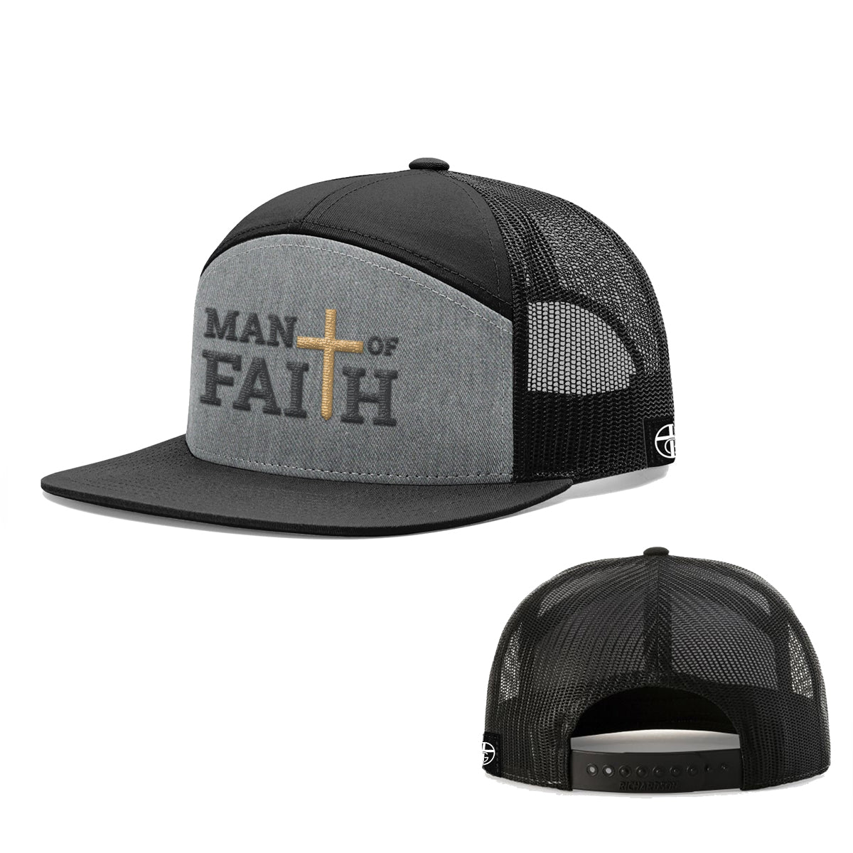 Man Of Faith 7 Panel Hats