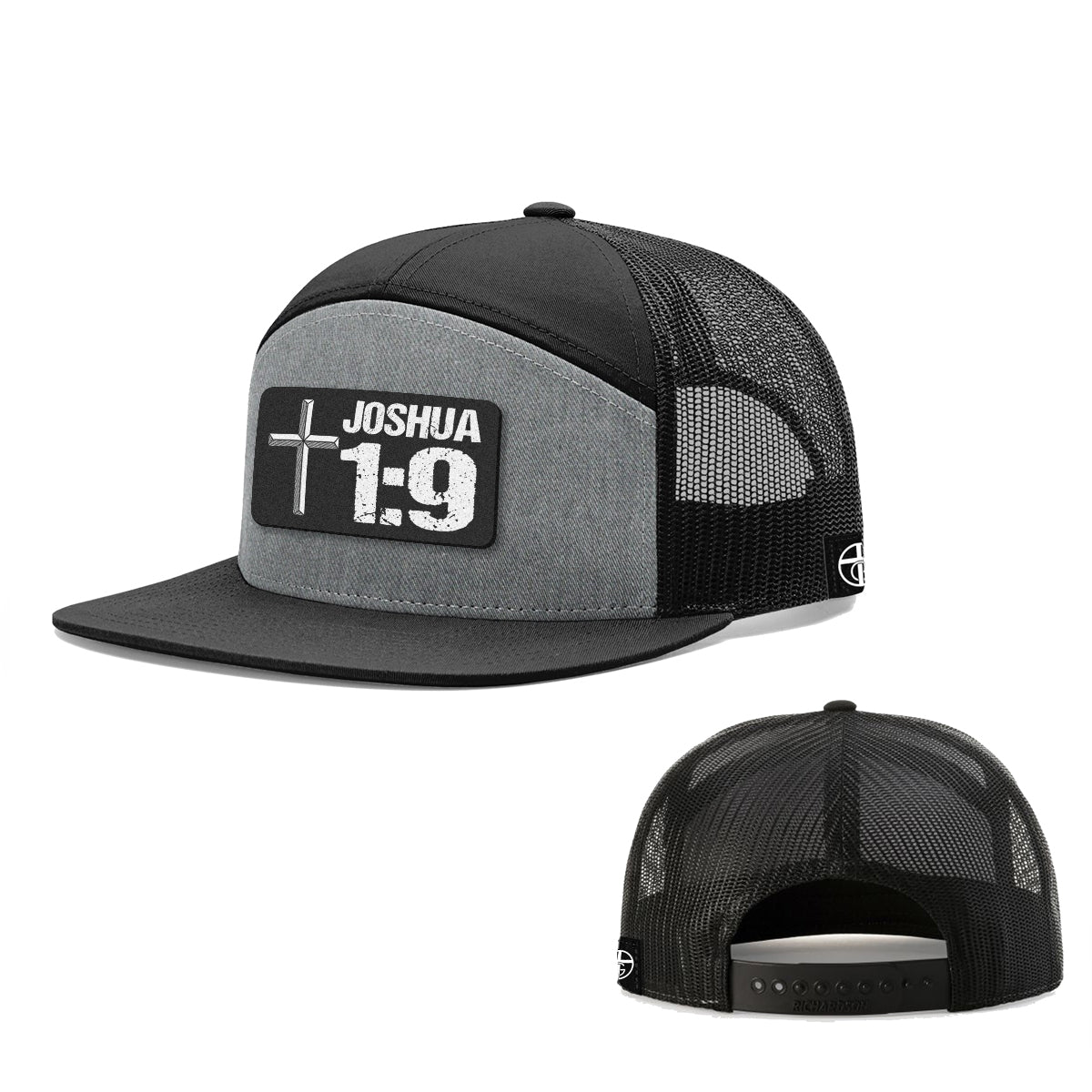 Joshua 1:9 Patch 7 Panel Hats