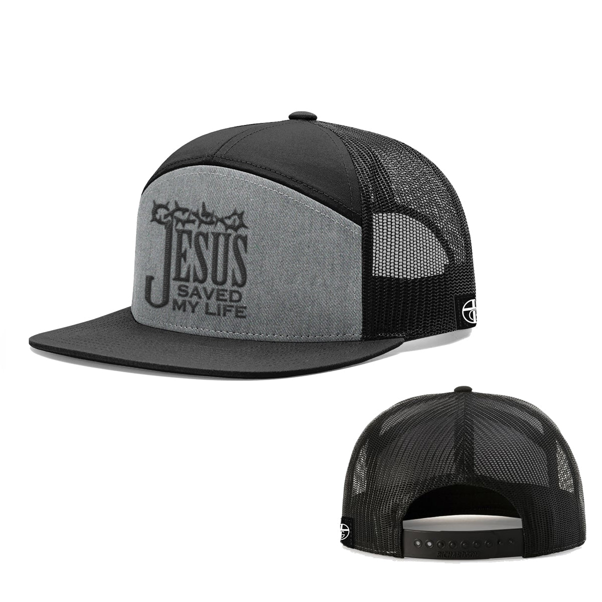 Jesus Saved My Life 7 Panel Hats