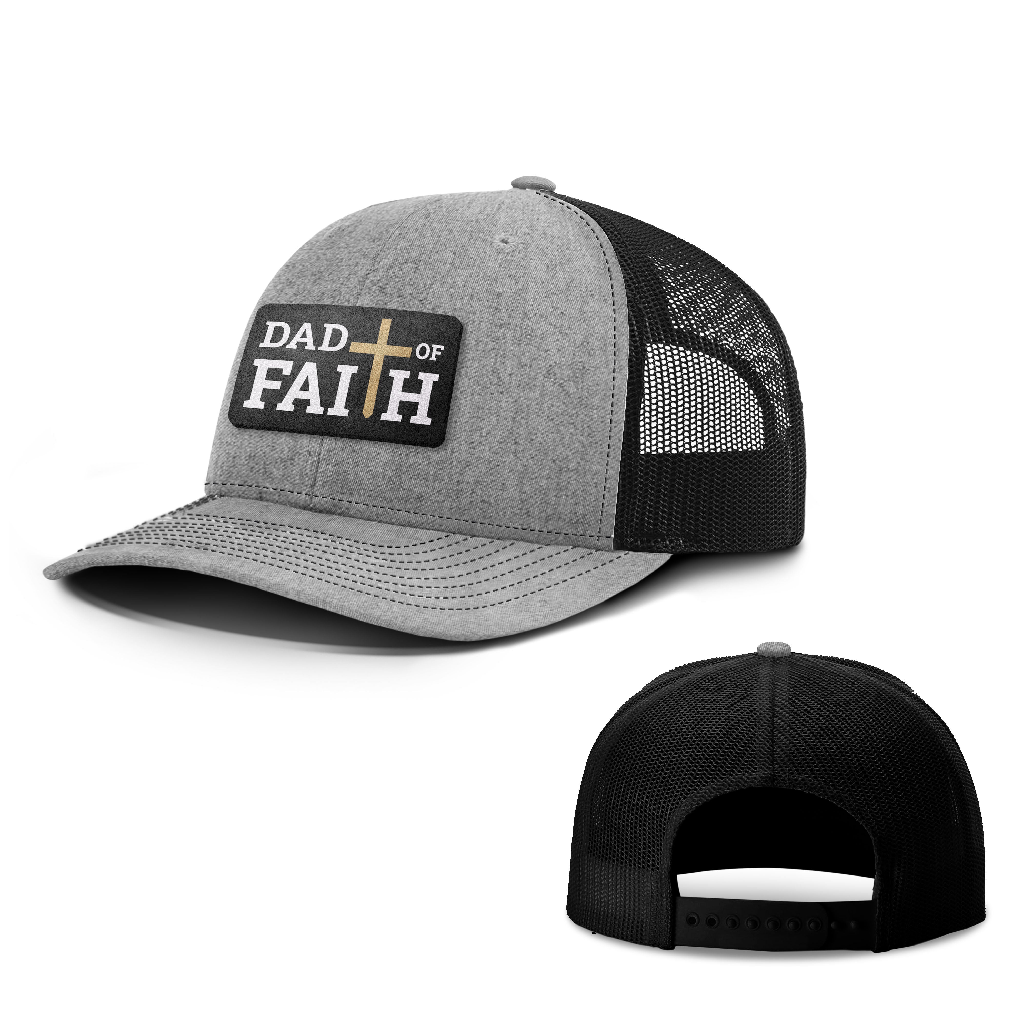 Dad Of Faith Patch Hats