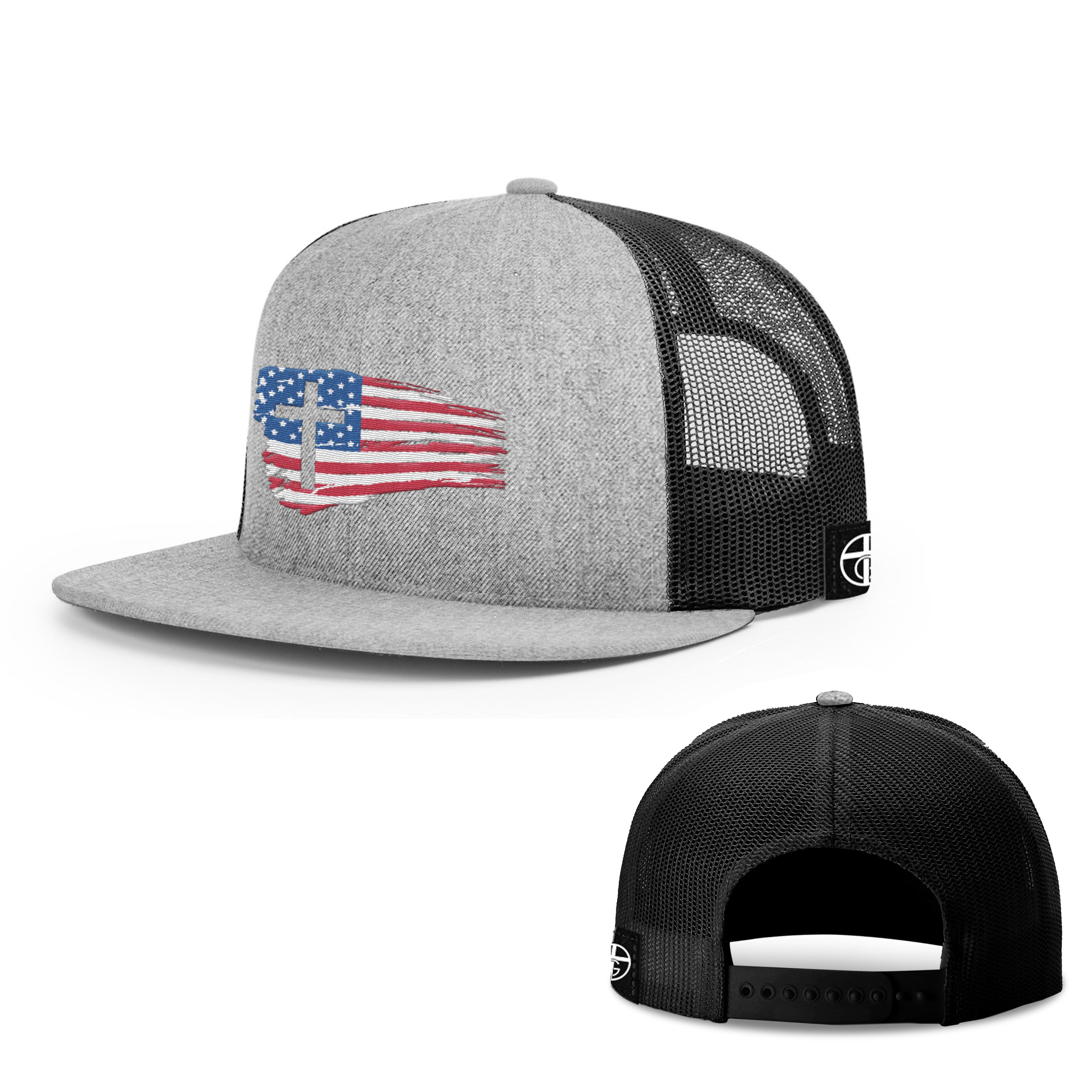 Tattered USA Flag Hats