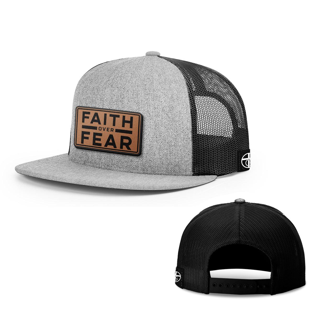 Faith Over Fear Leather Patch Hats - Our True God