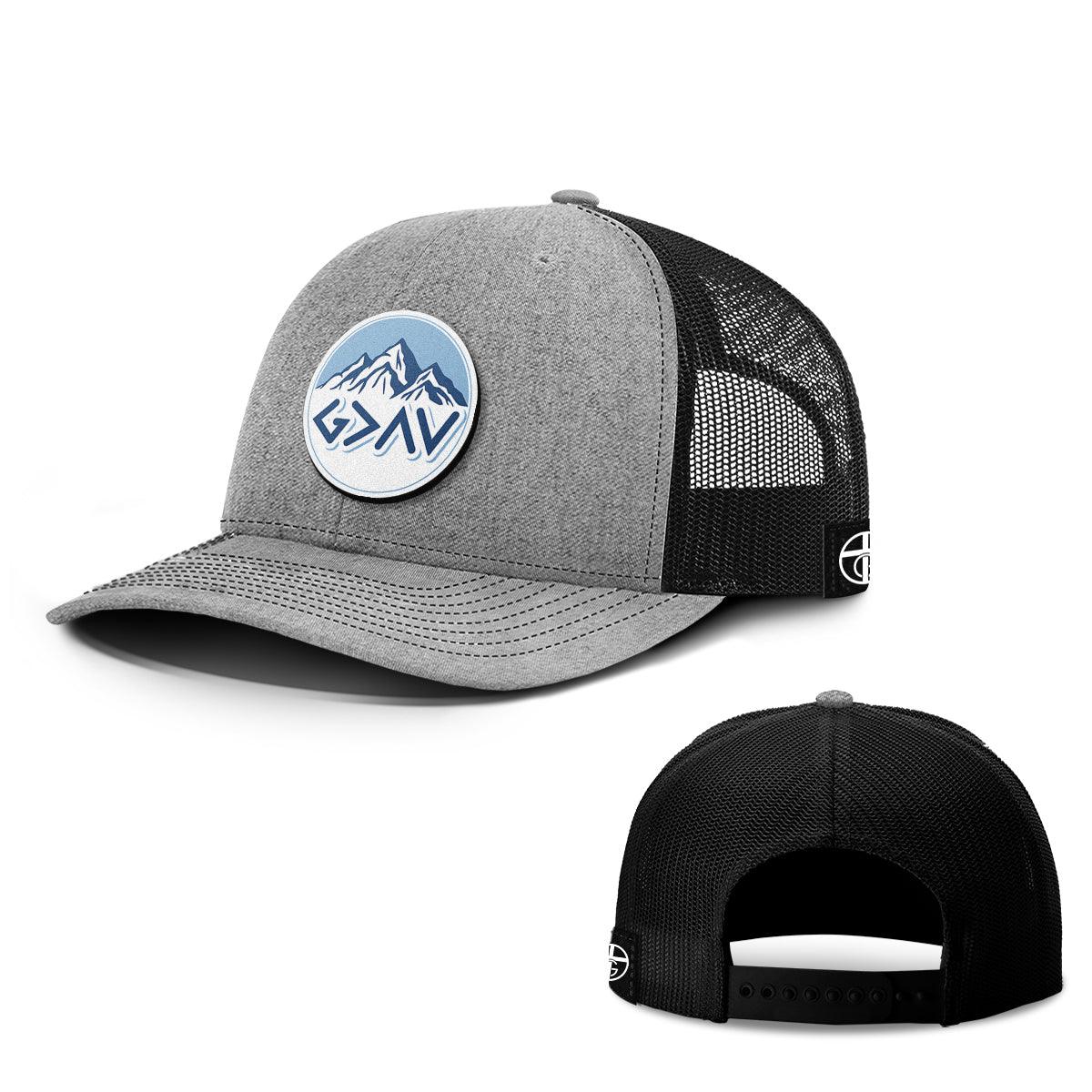 God Is Greater Than The Highs And Lows Mountain Patch Hats - Our True God