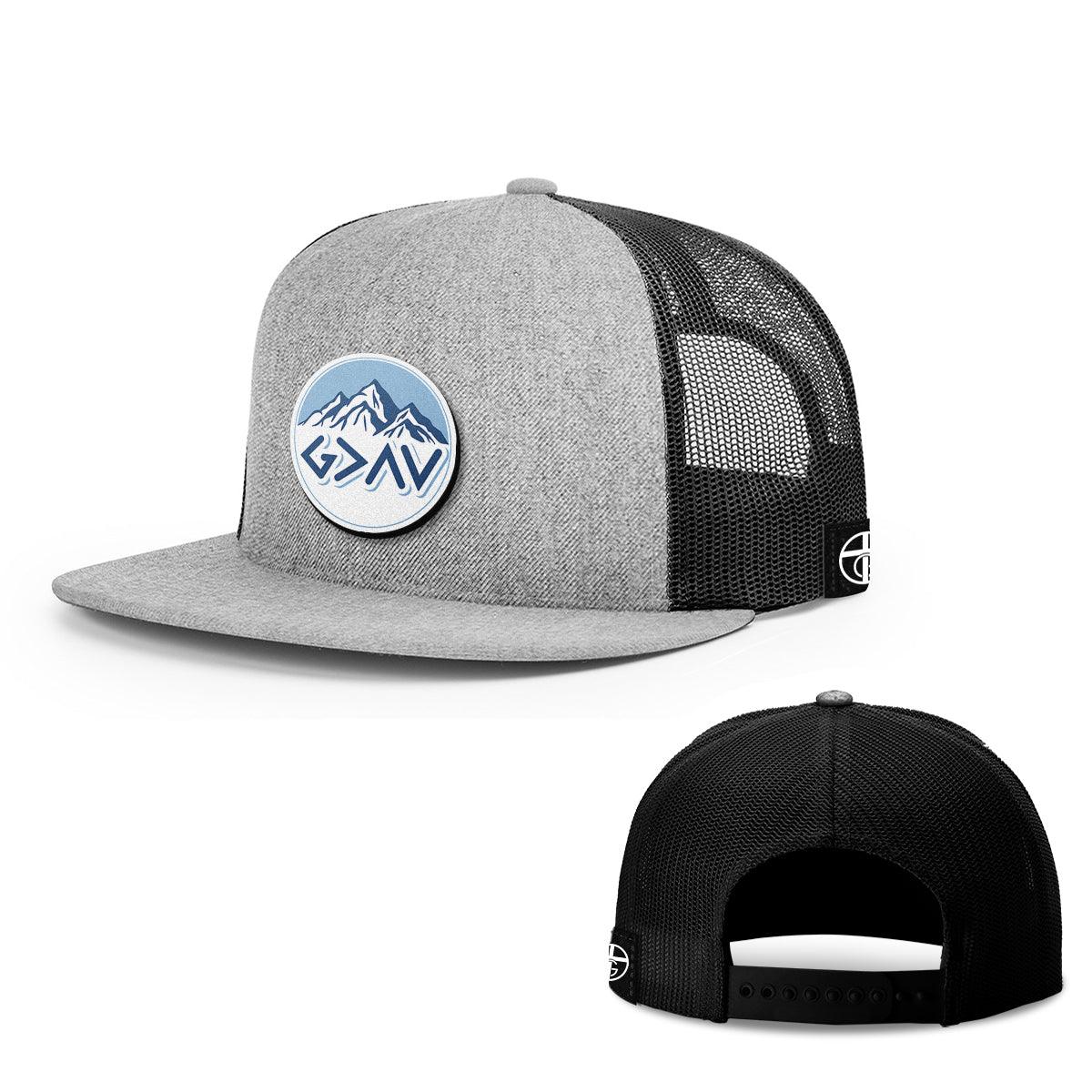 God Is Greater Than The Highs And Lows Mountain Patch Hats - Our True God