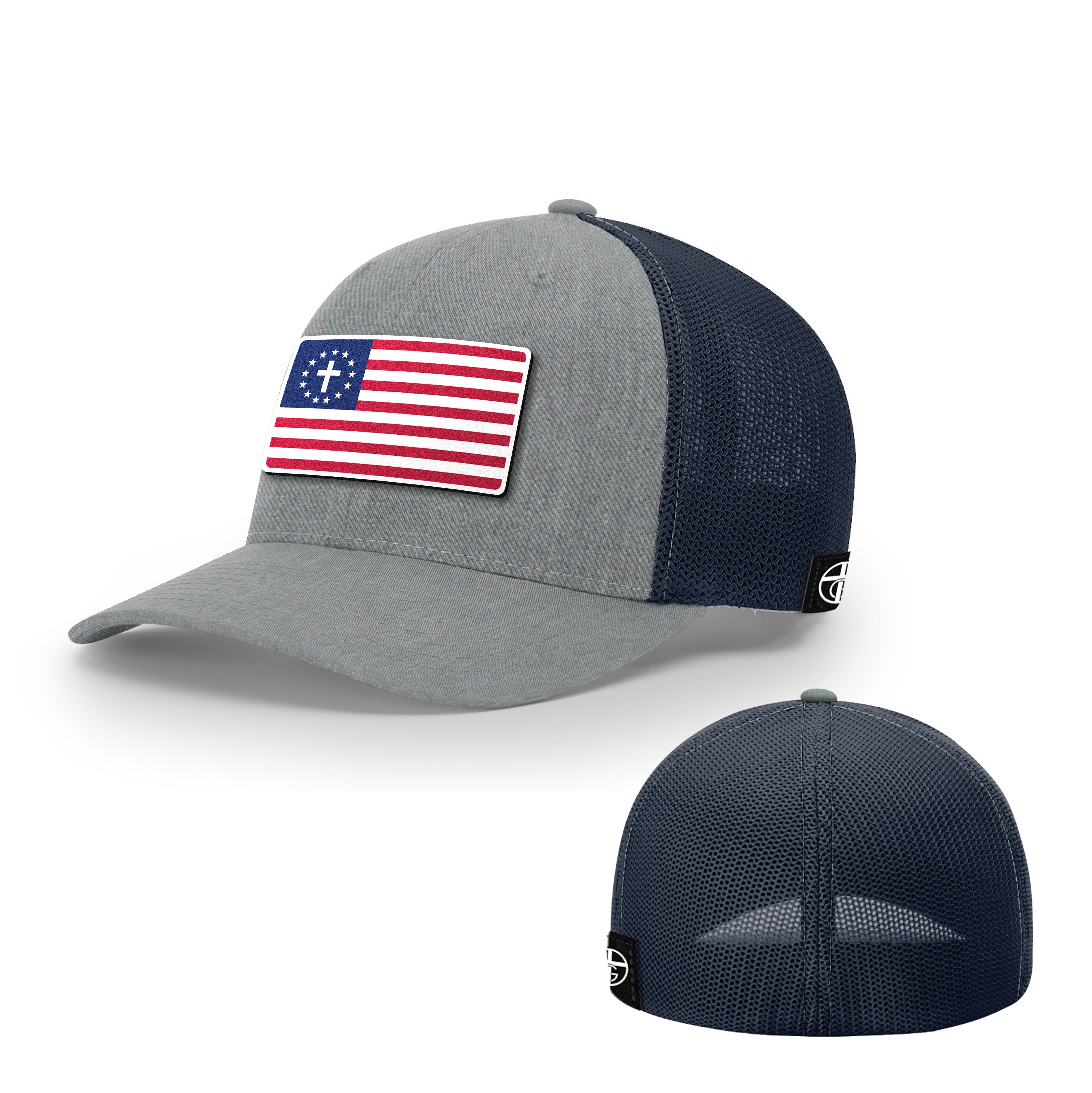 One Nation Under God Patch Hats