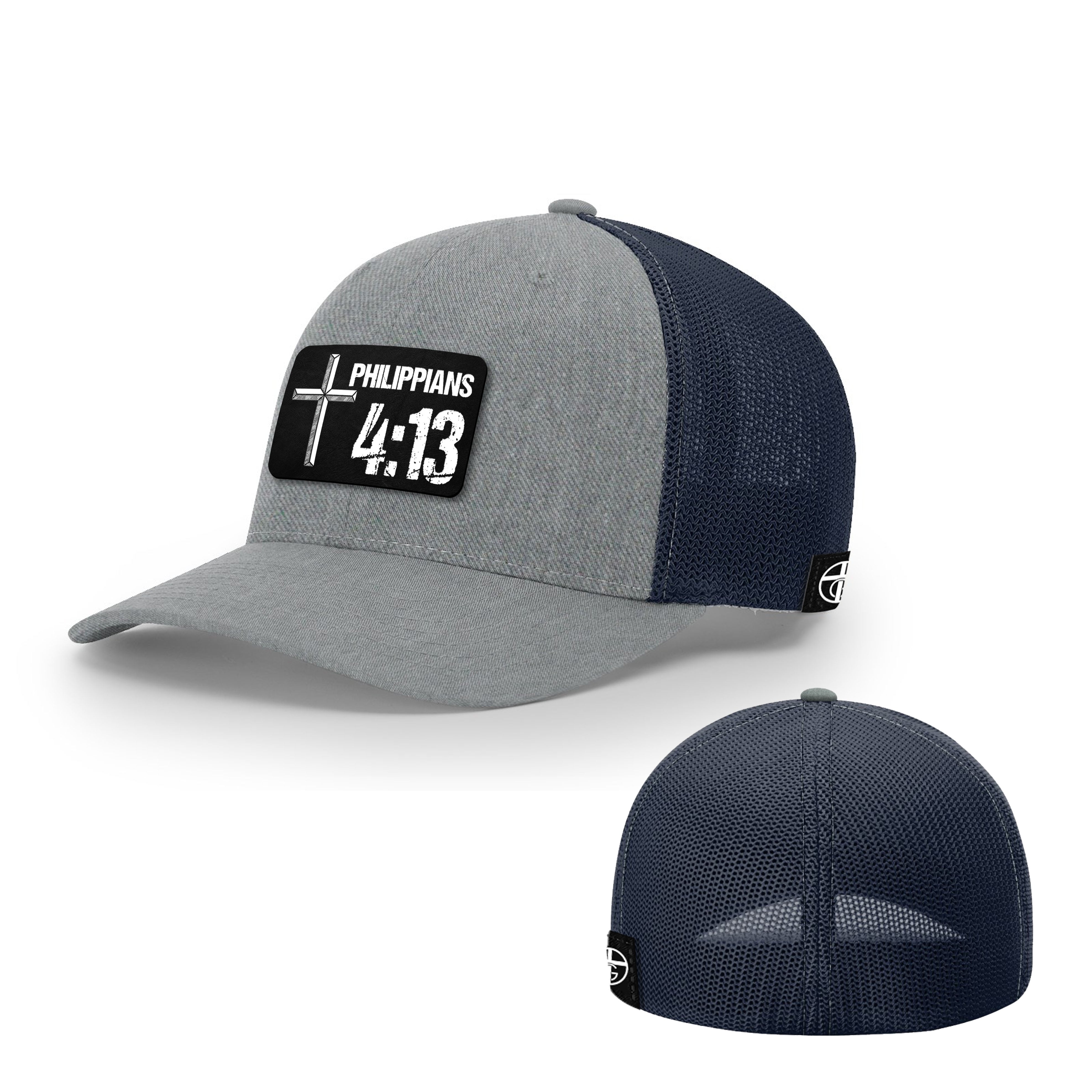 Philippians 4:13 Patch Hats