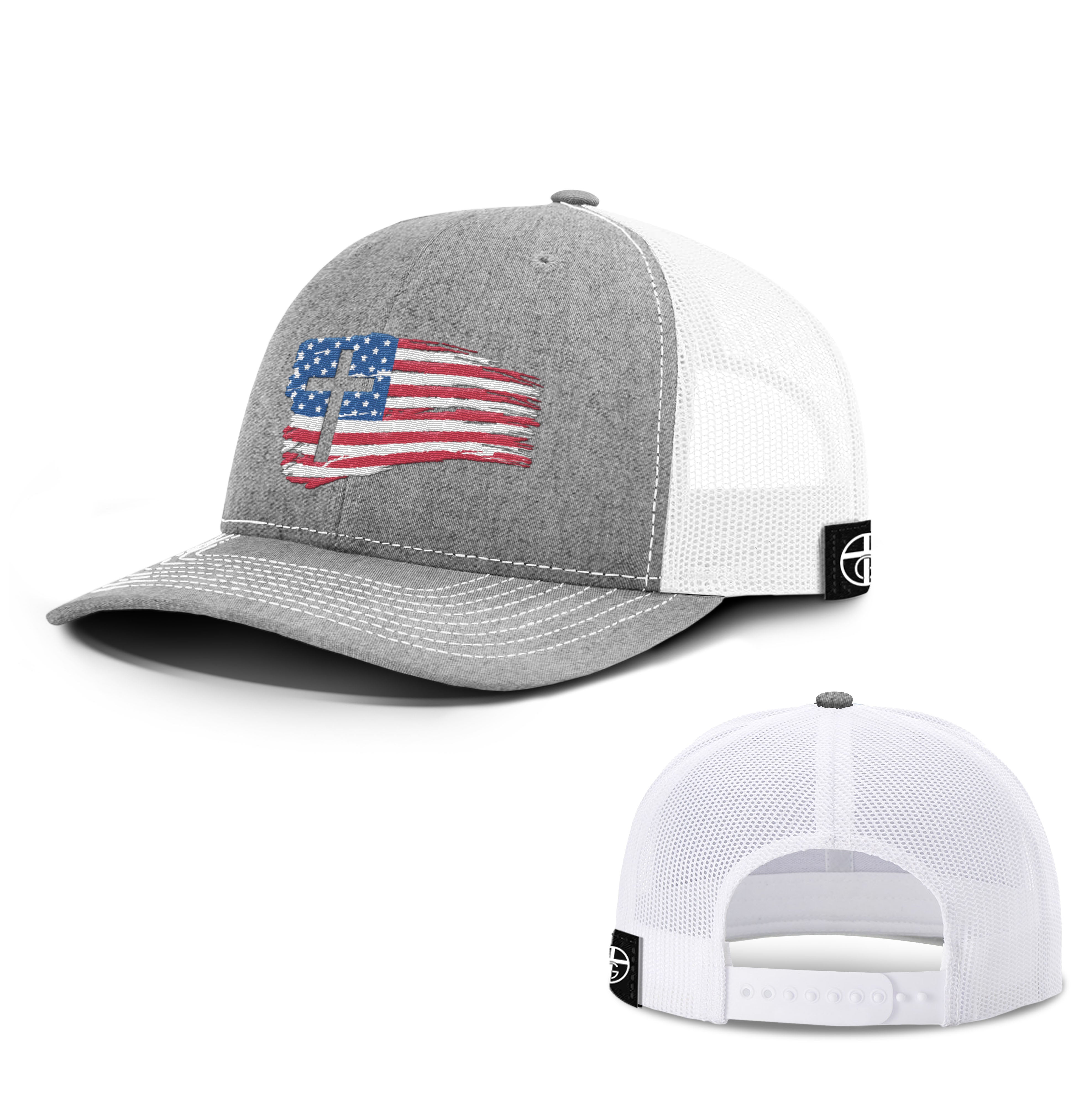 Tattered USA Flag Hats