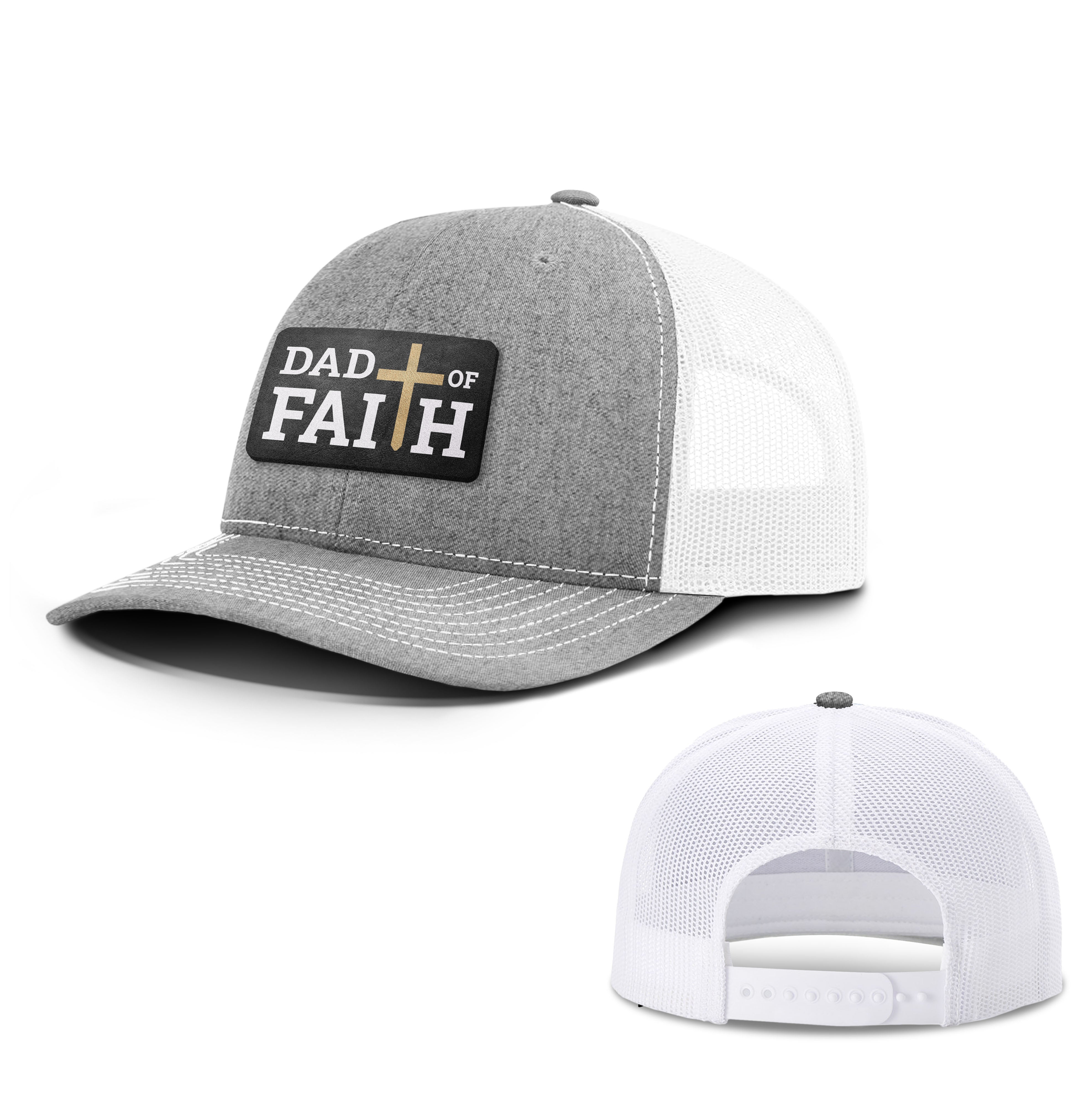 Dad Of Faith Patch Hats