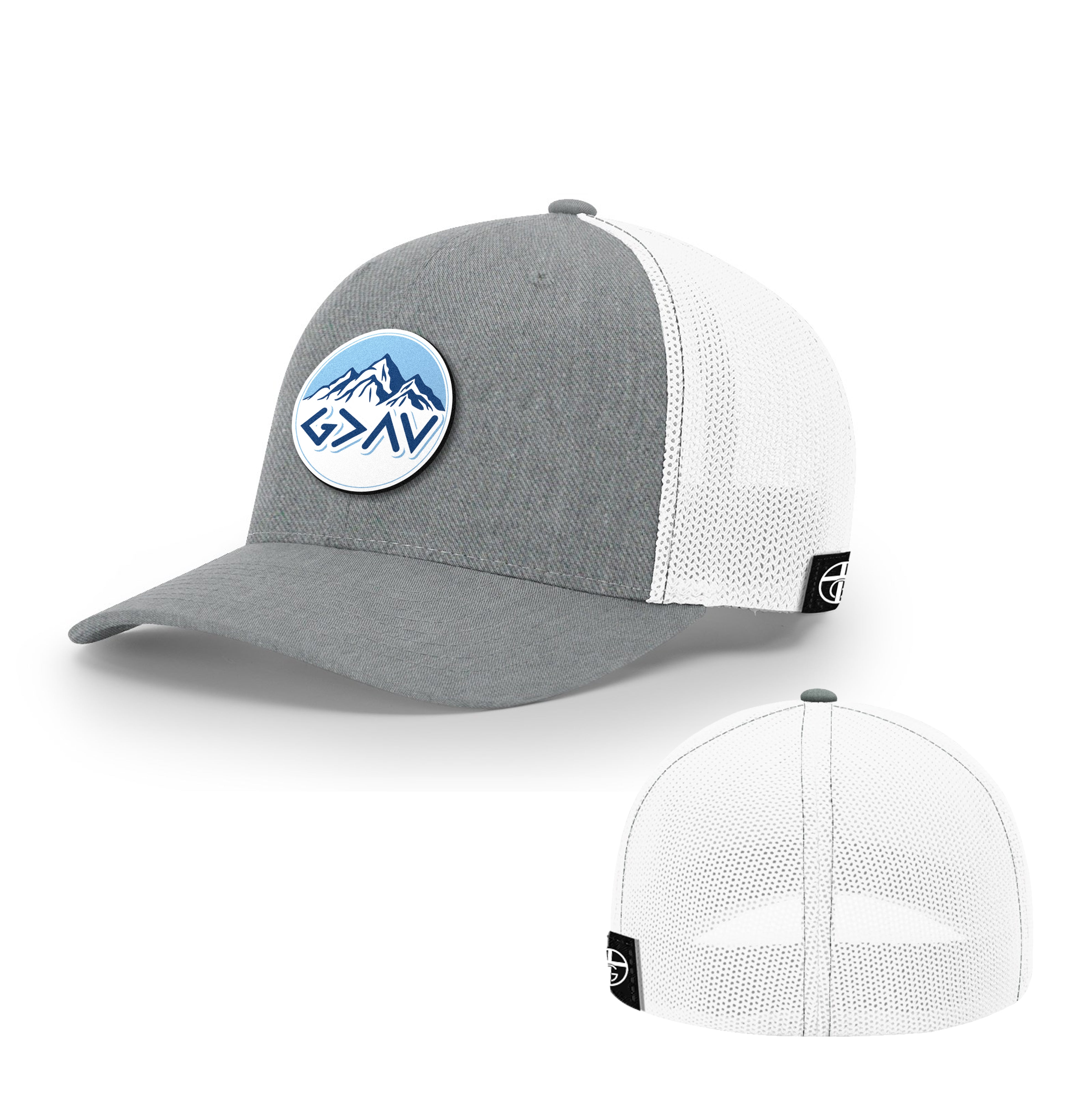 God Is Greater Than The Highs And Lows Mountain Circle Patch Hats