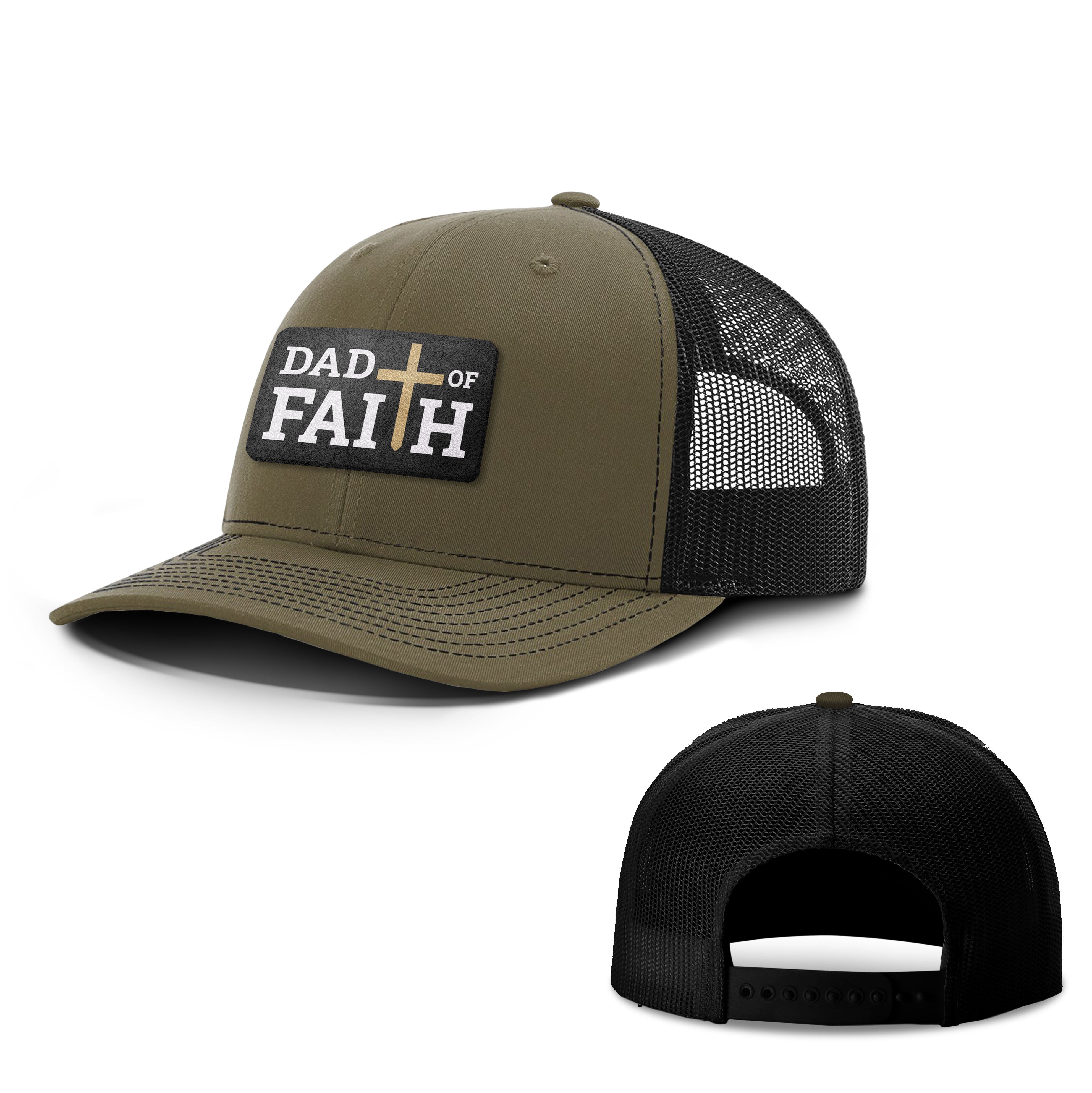 Dad Of Faith Patch Hats