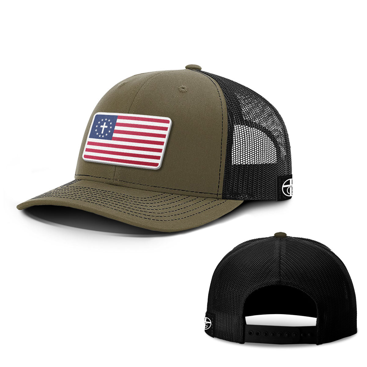 One Nation Under God Patch Hats