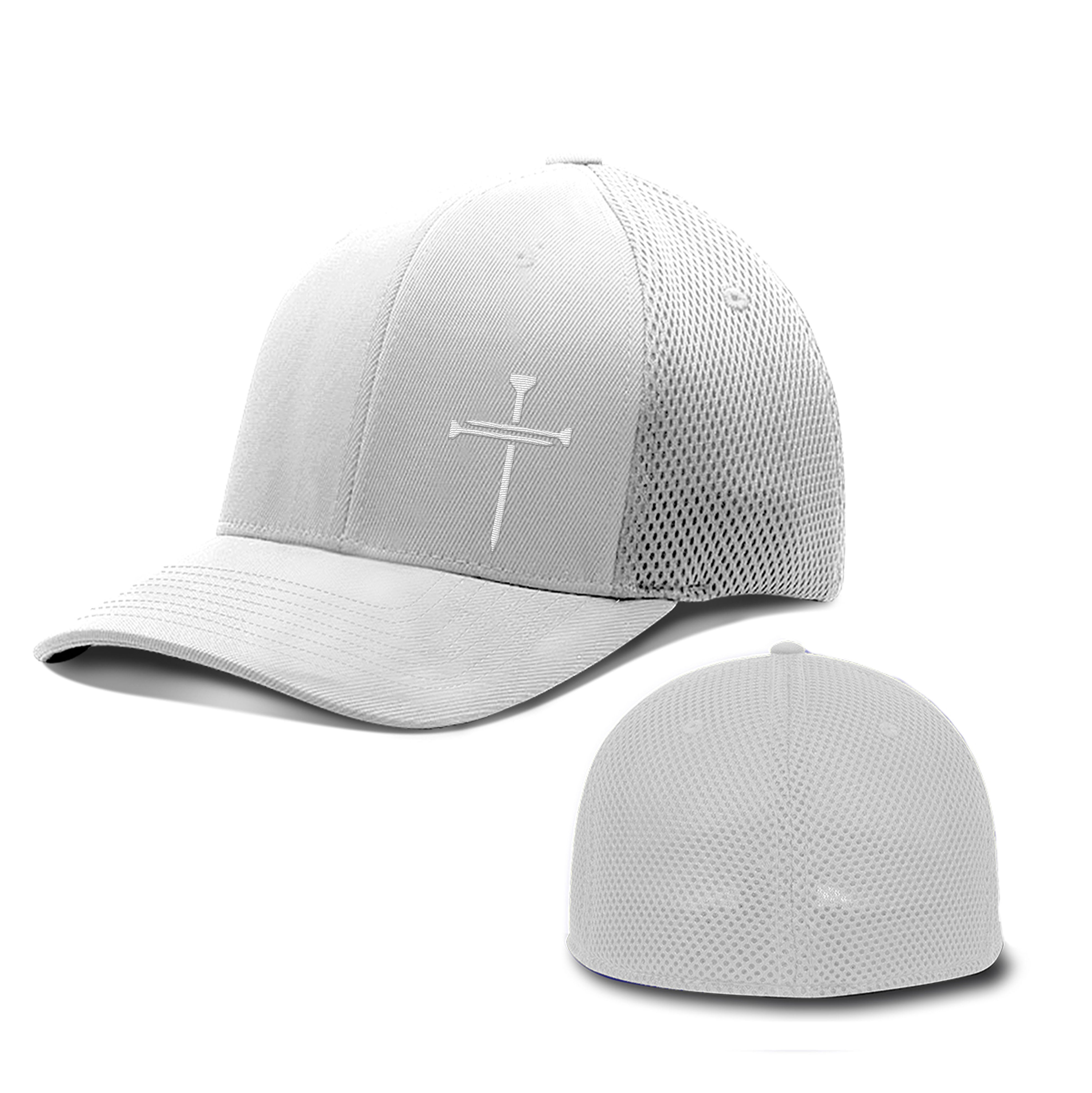 Nail Cross Lower Left Whiteout Version Hat