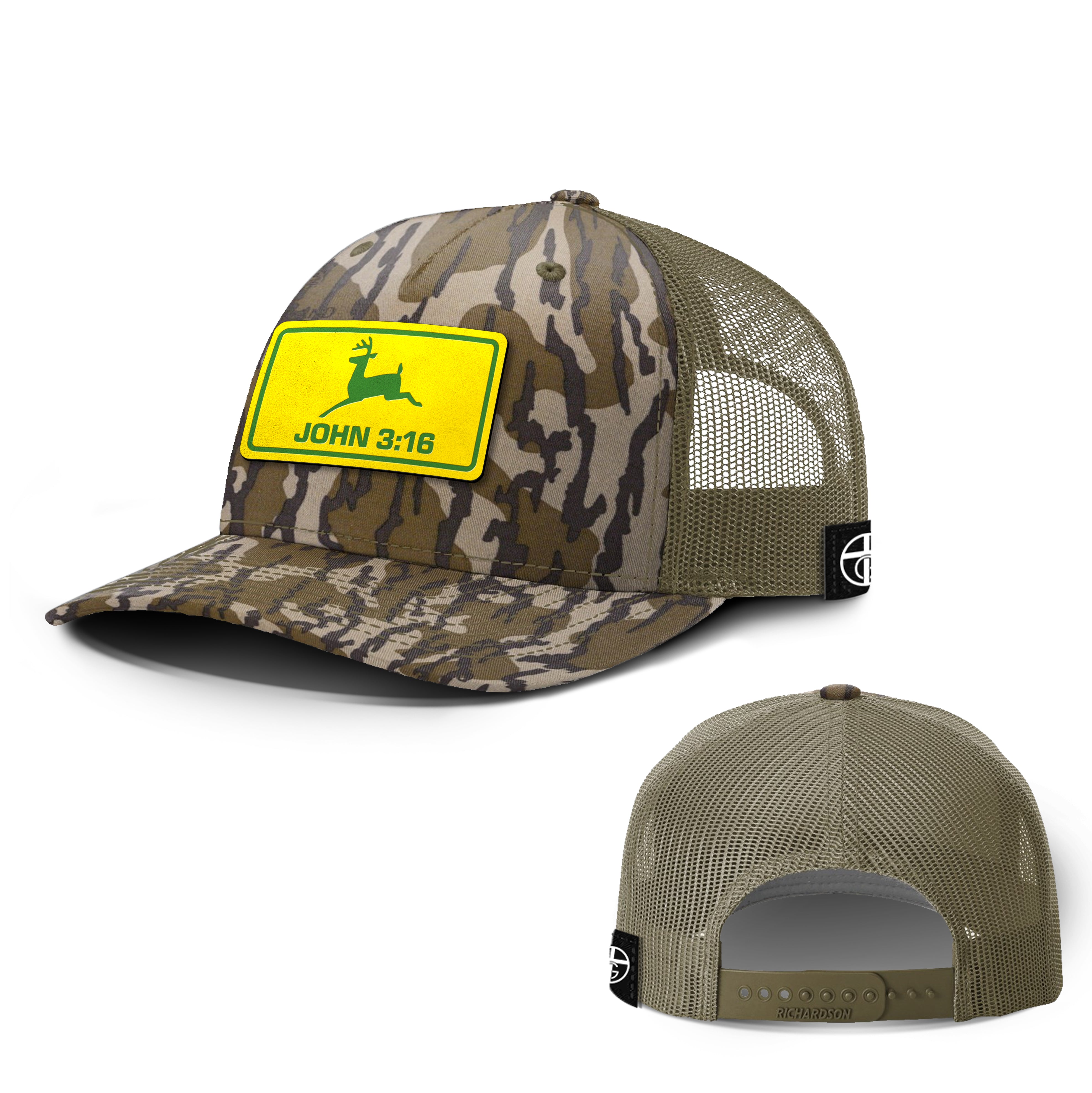 John 3:16 Hunting Patch Hats