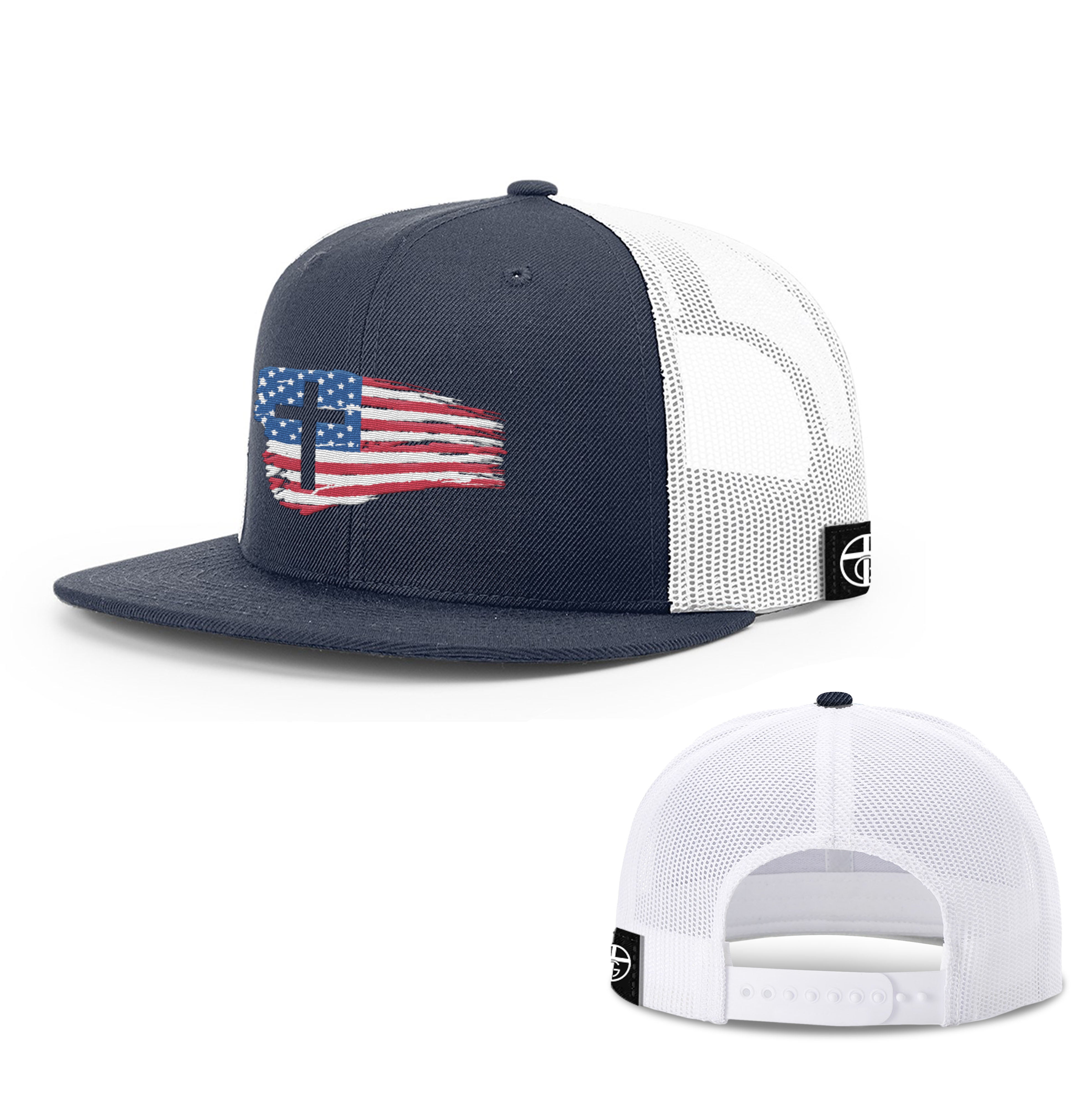 Tattered USA Flag Hats