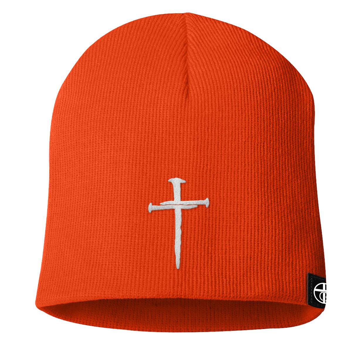 Nail Cross Maroon Beanies - Our True God