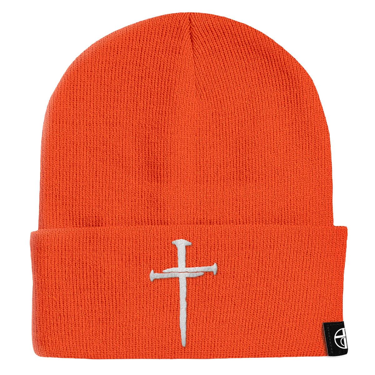 Nail Cross Maroon Beanies - Our True God